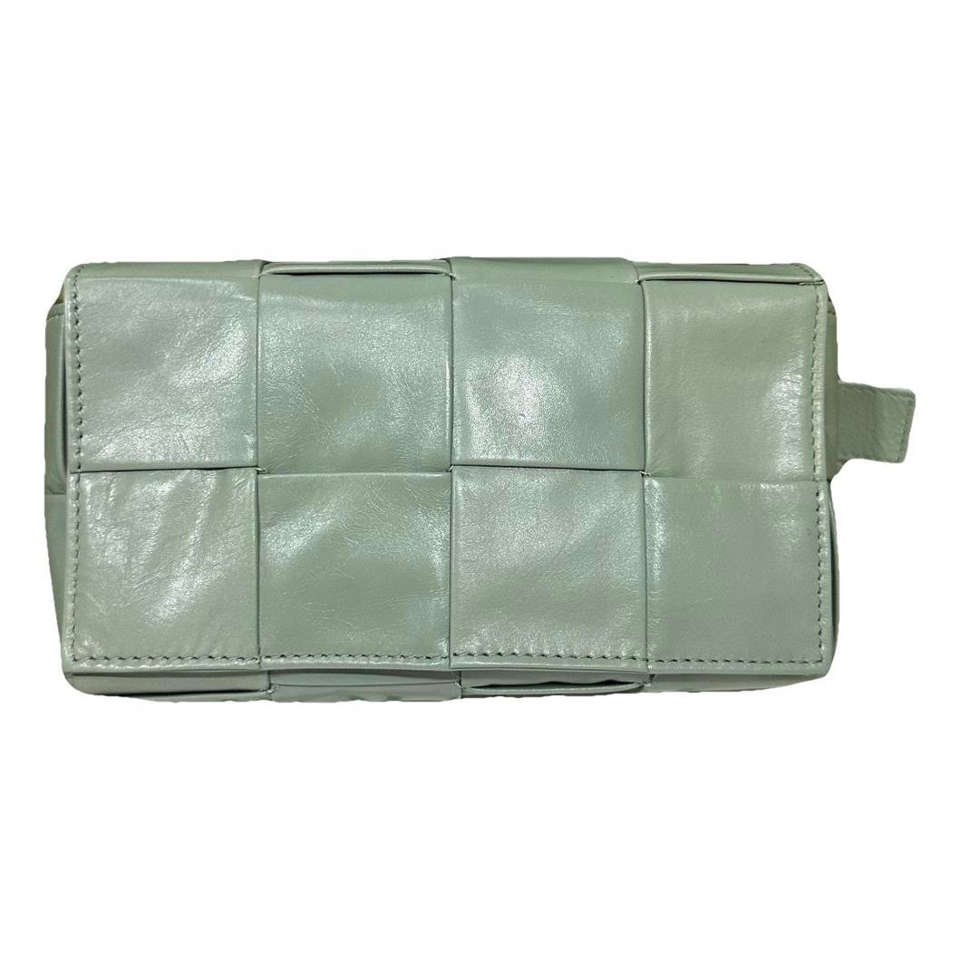 Cassette leather handbag
