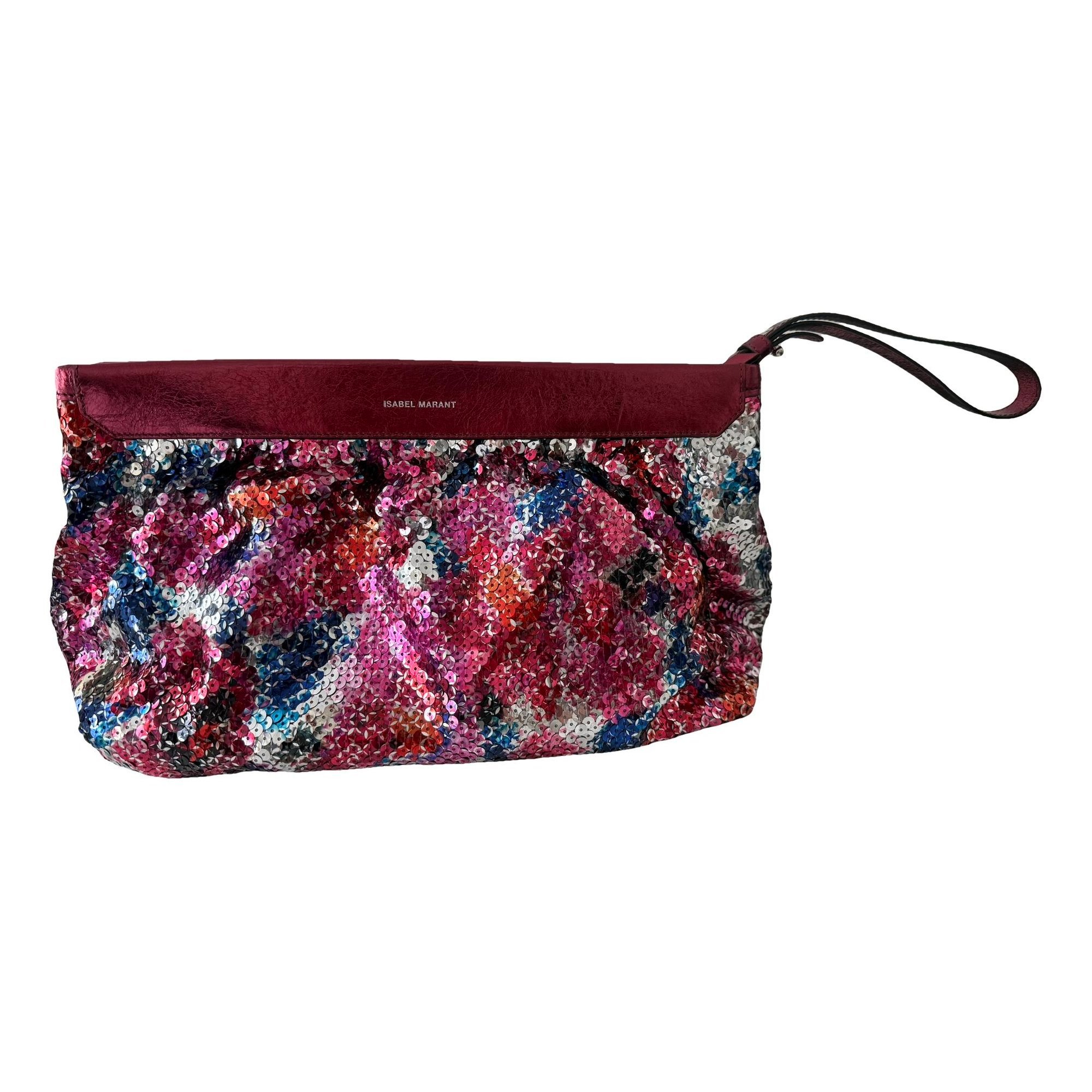 Leather clutch bag