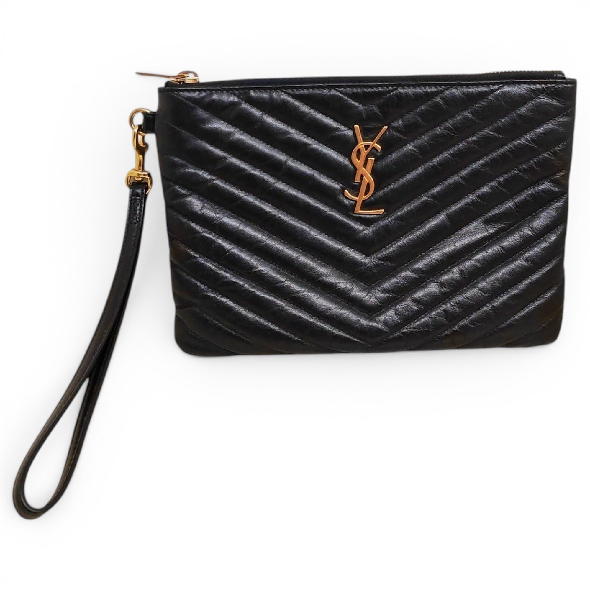 Cassandre leather clutch bag