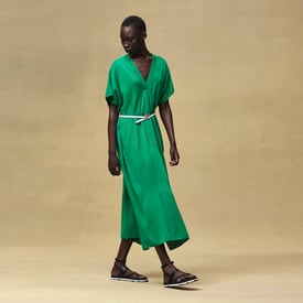 Robe caftan long motif « Chaîne d'Ancre »