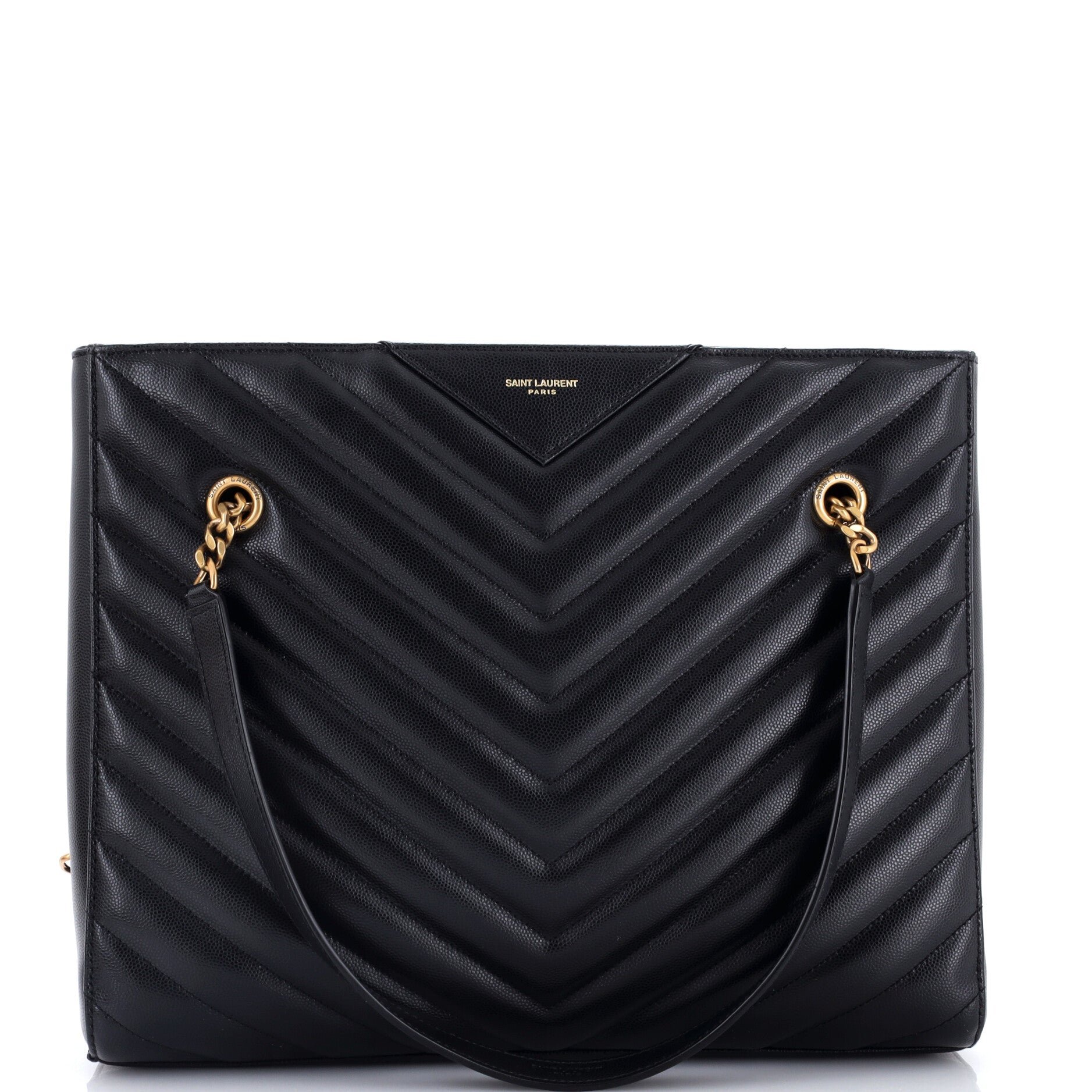 Tribeca Shopping Tote Matelasse Chevron Leather Medium