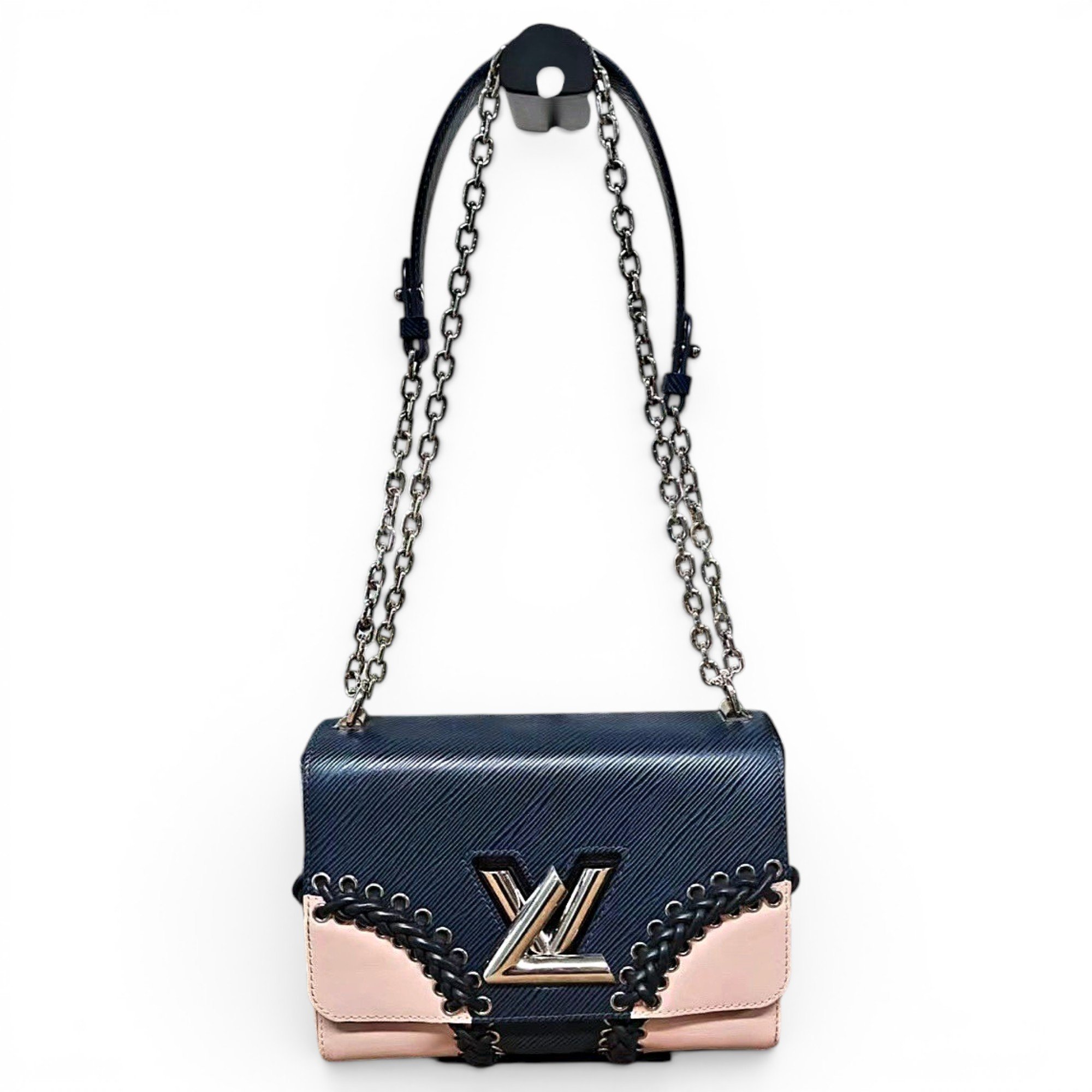 Twist leather crossbody bag