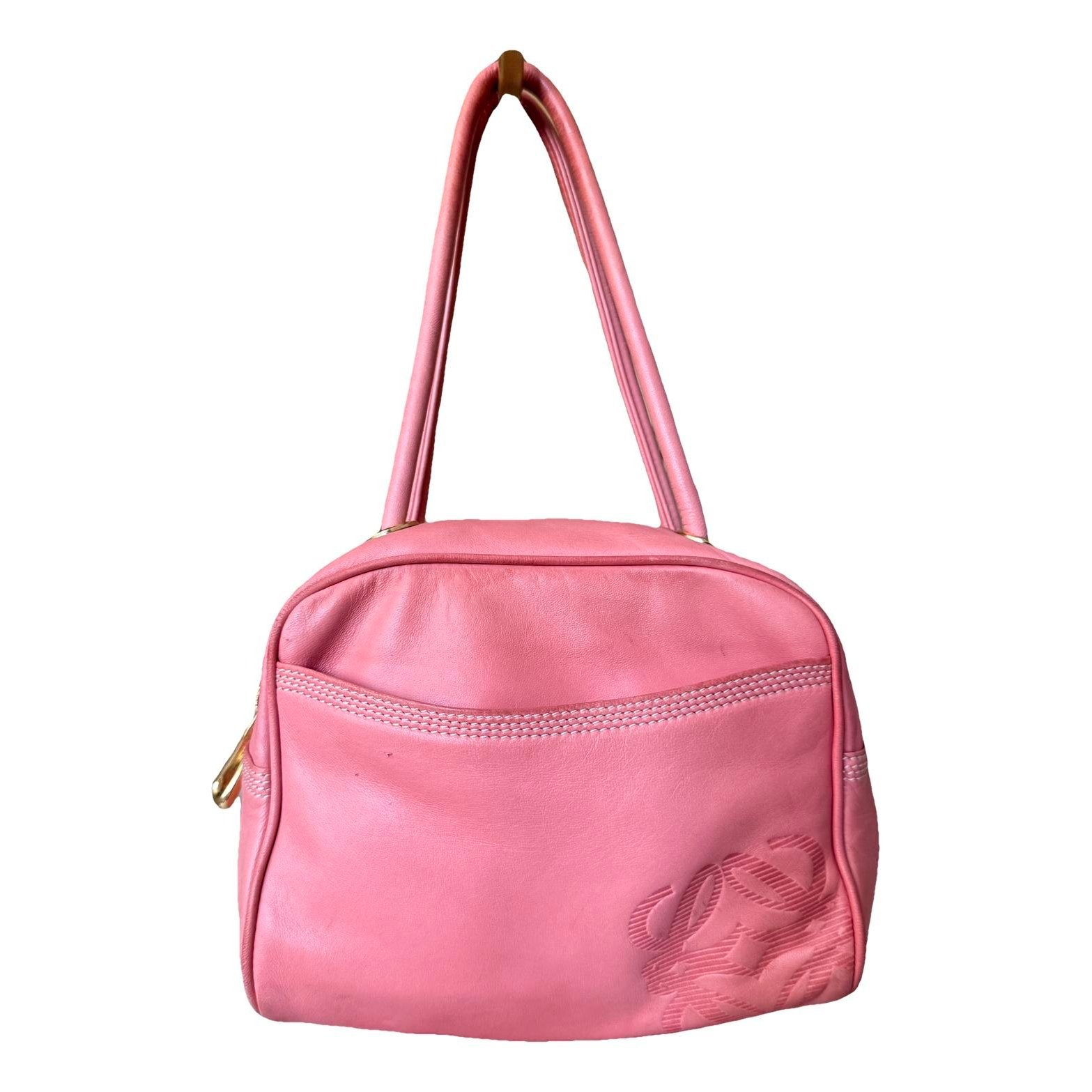 Anagram leather handbag