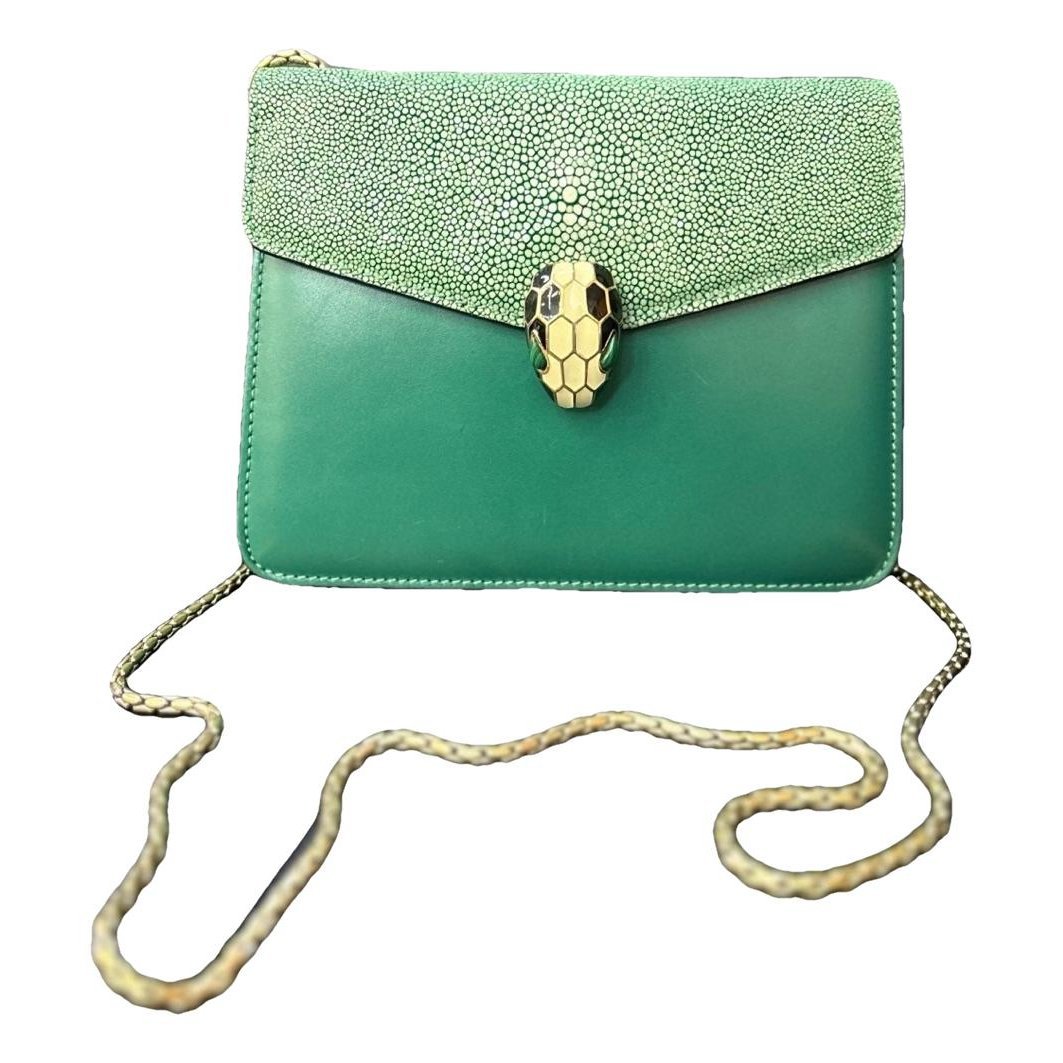 Bvlgari Serpenti leather handbag