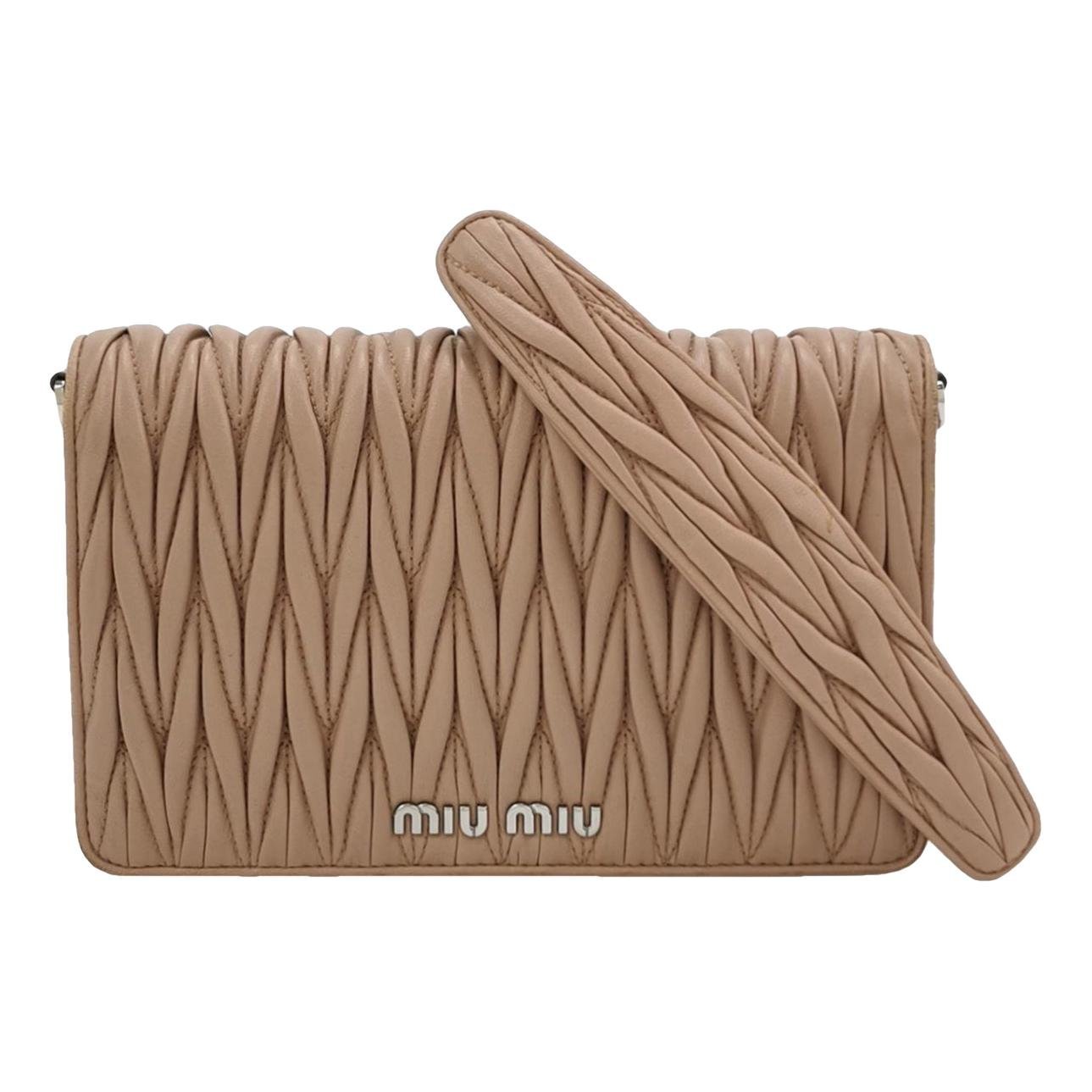 Miu delice leather handbag