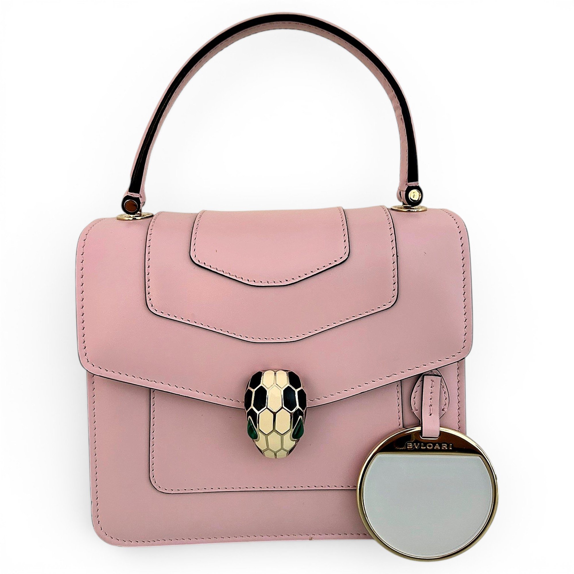 Serpenti leather handbag