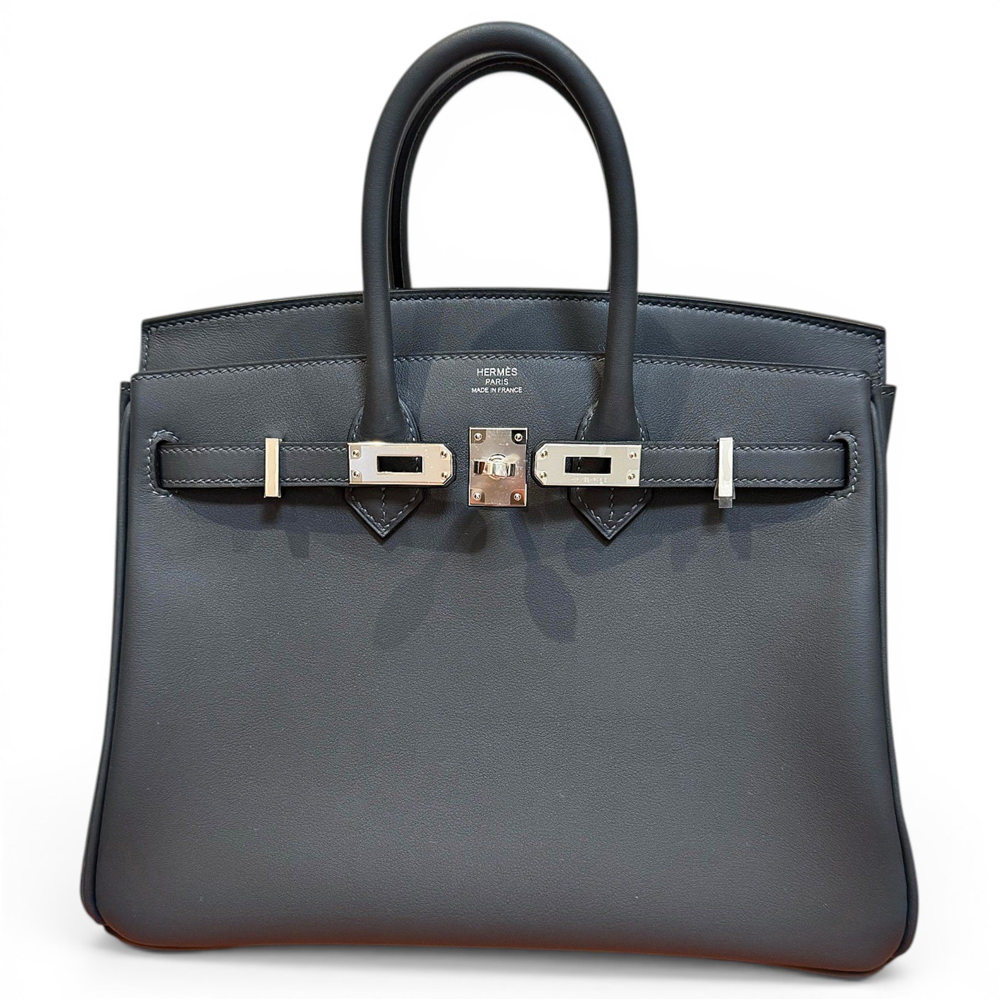 Birkin 25 leather handbag