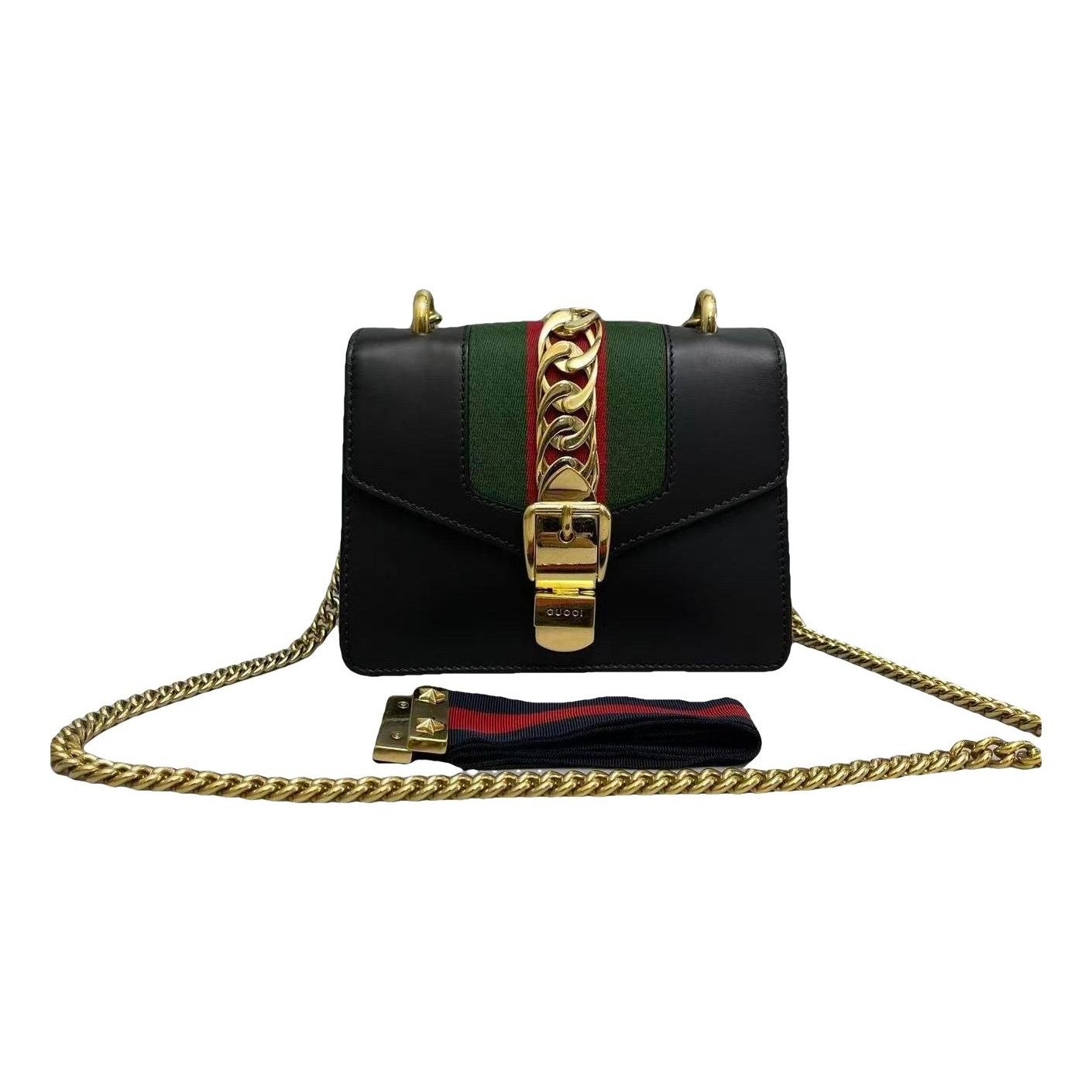 Sylvie Flap Chain leather handbag