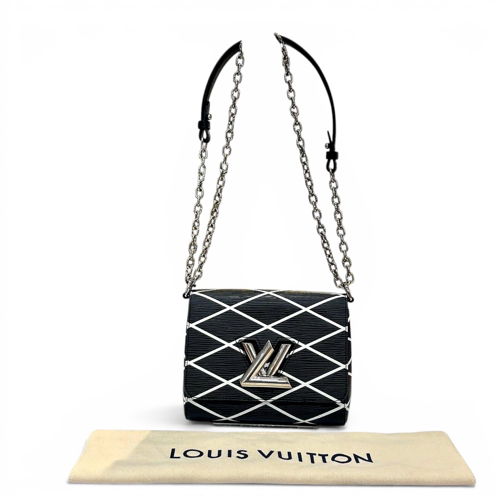 Twist leather handbag