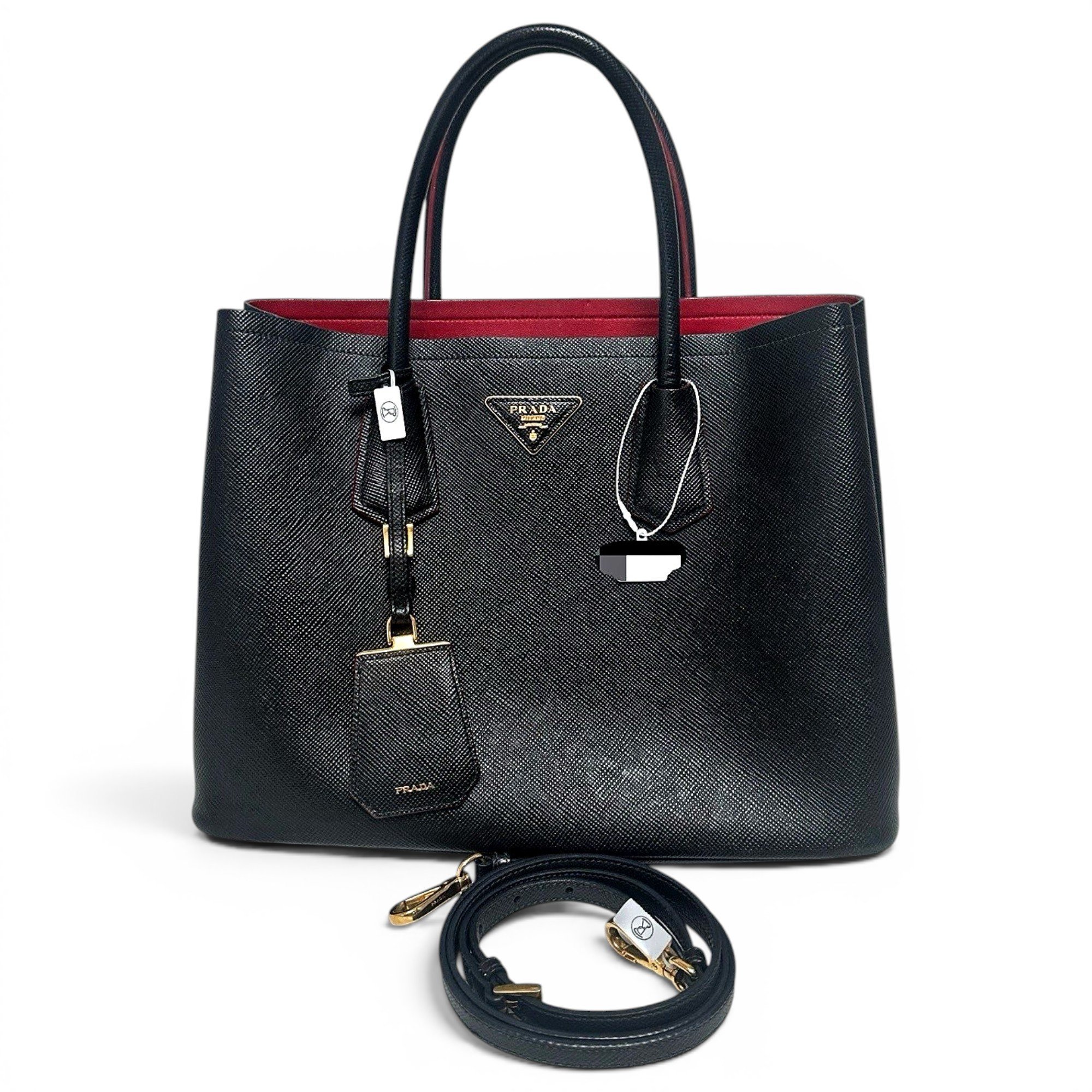 Leather clutch bag