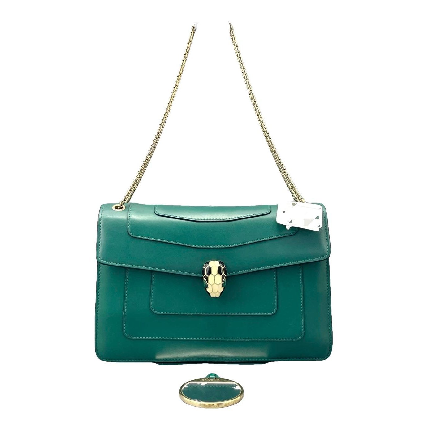 Serpenti leather handbag