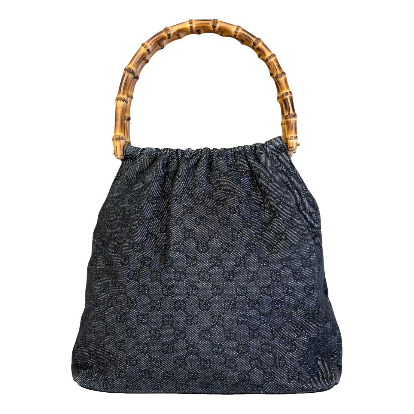Bamboo Frame Satchel cloth handbag