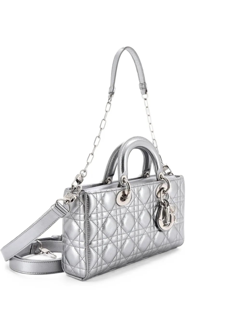 Lady D-Joy Bag Cannage Quilt Lambskin Medium satchel