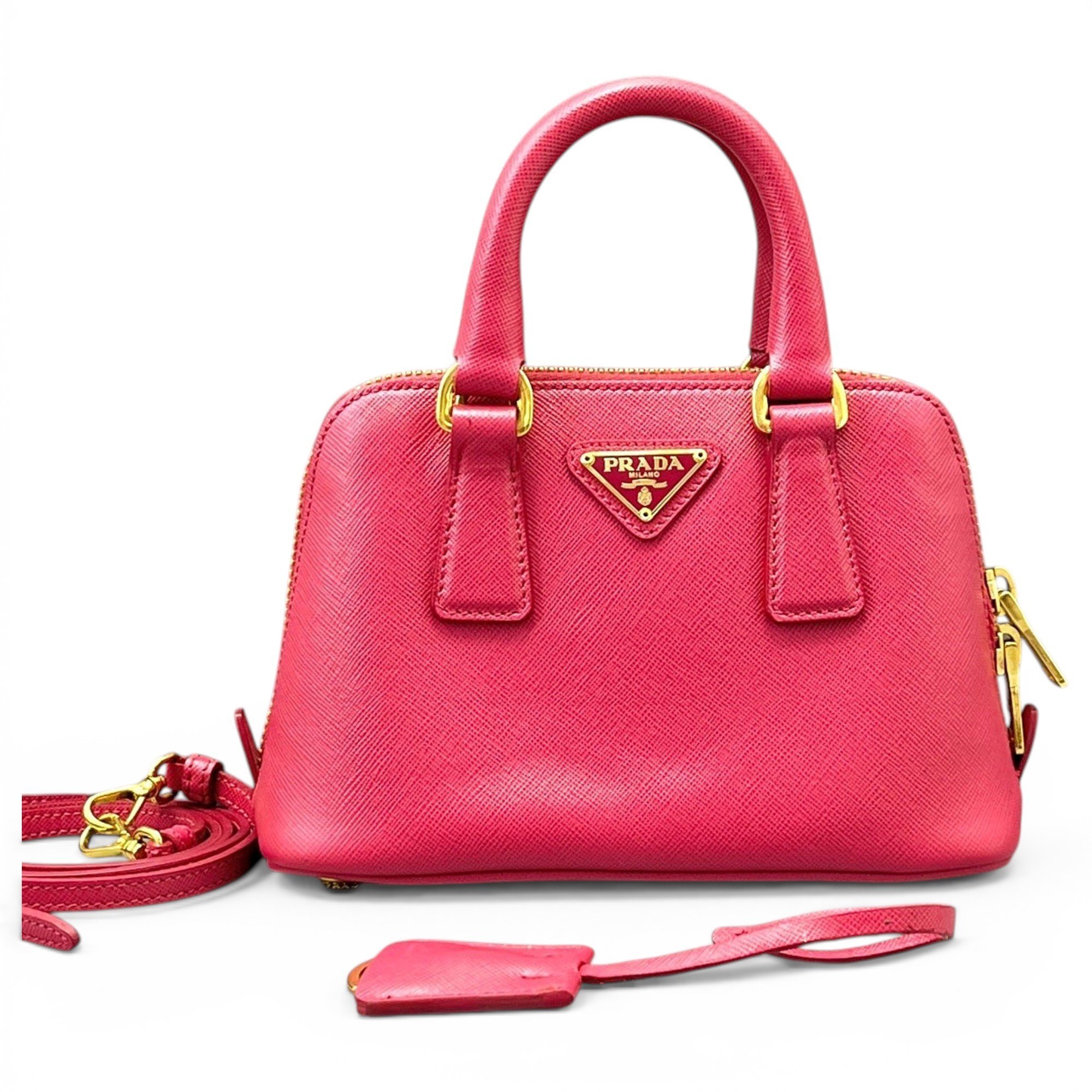 Promenade leather handbag