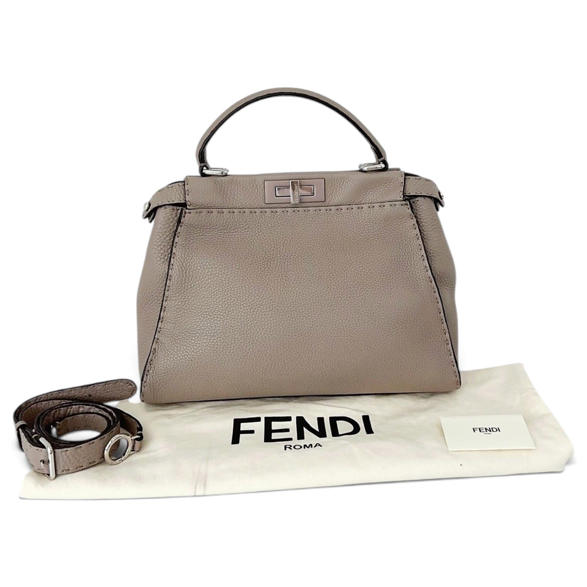 Peekaboo leather handbag