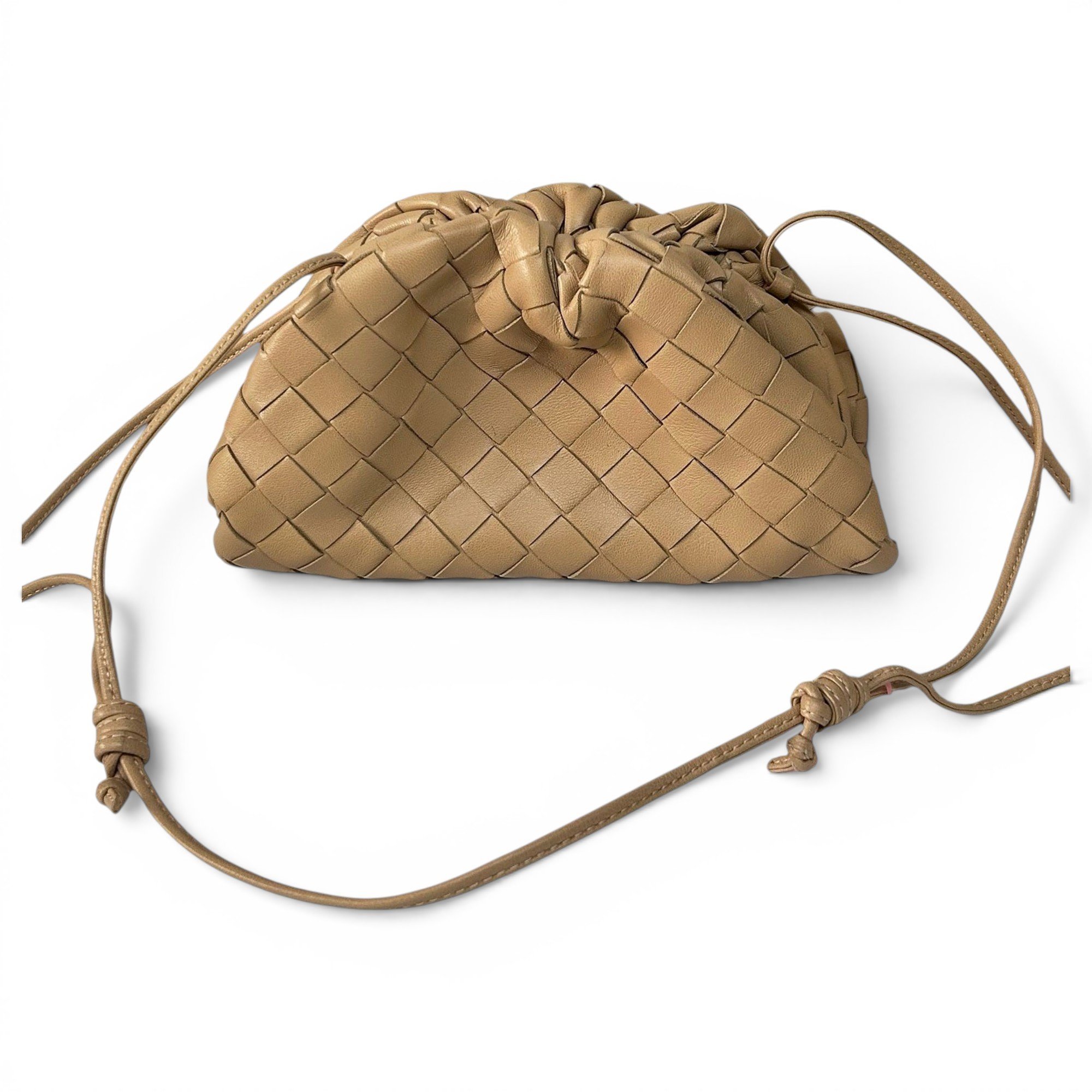 Pouch leather handbag
