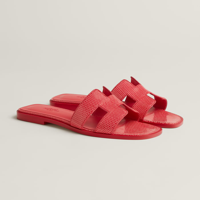 Rose Vermillon Oran Sandal