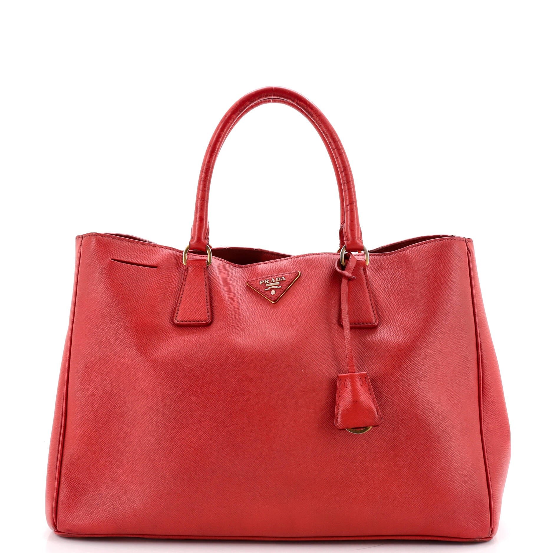 Lux Open Tote Saffiano Leather Large