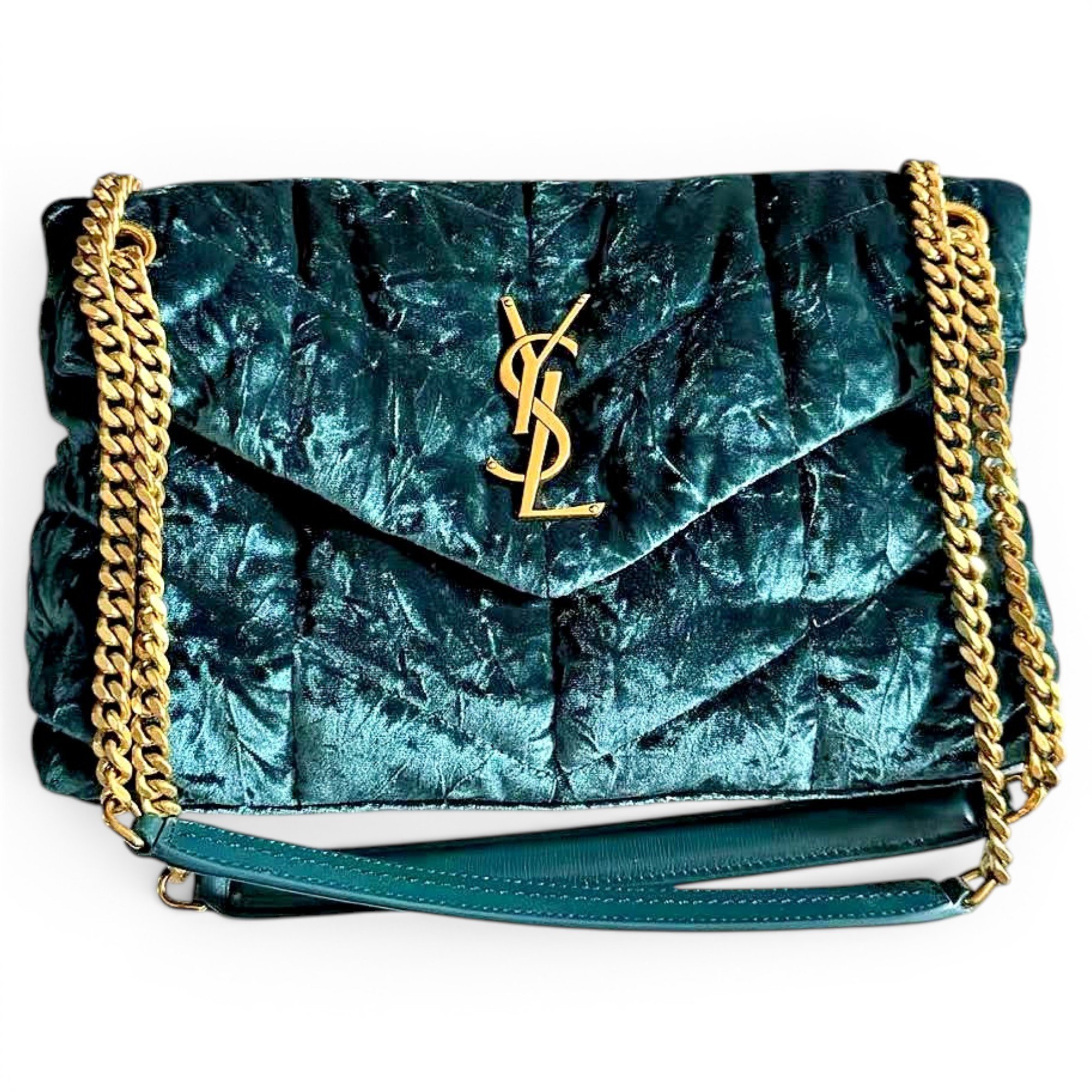 Loulou Puffer velvet handbag