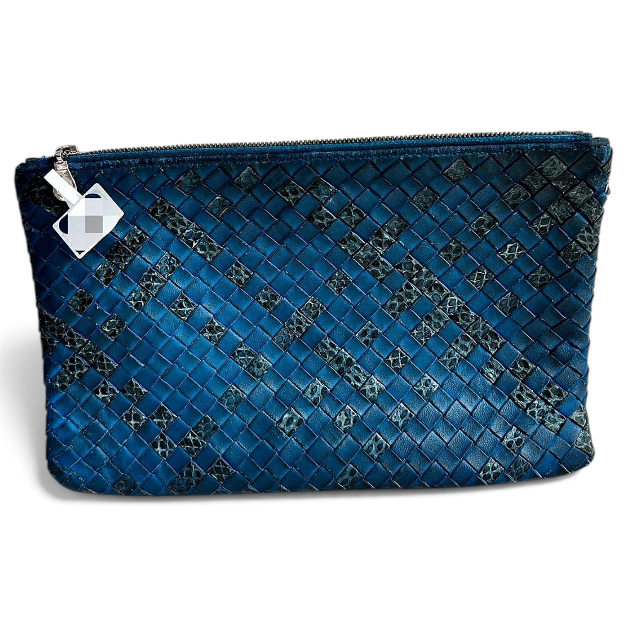Leather clutch bag