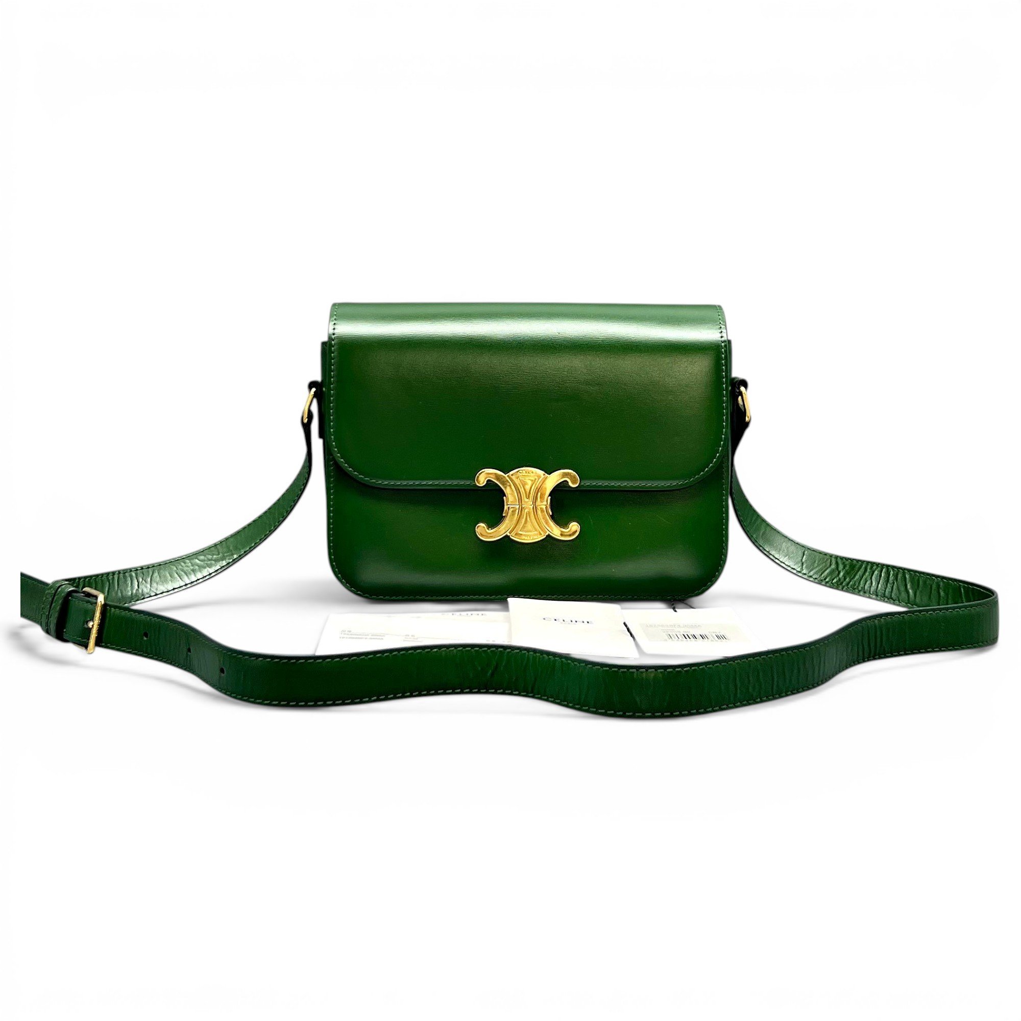 Triomphe leather handbag