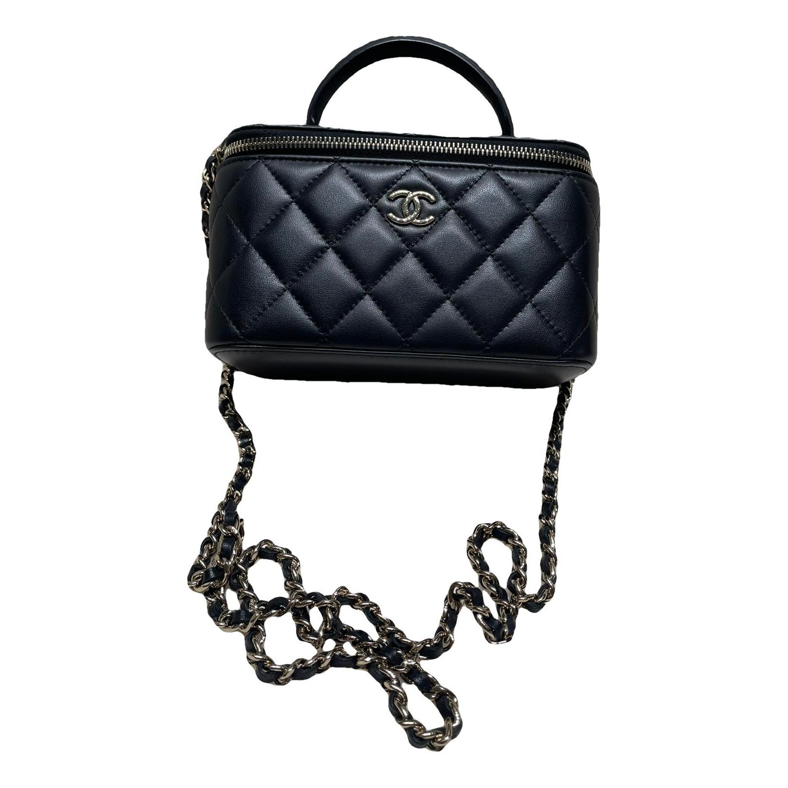 Trendy CC Vanity leather handbag