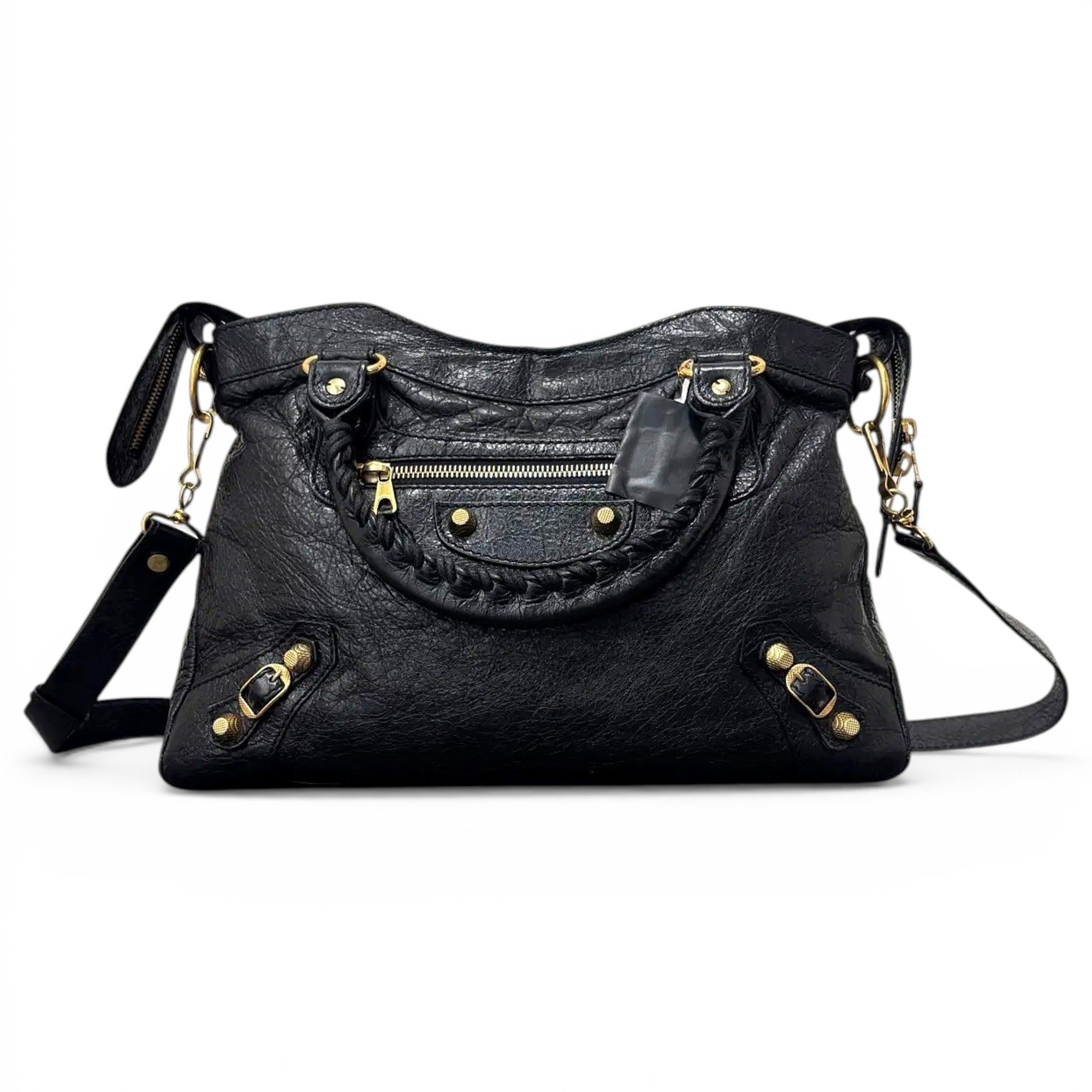 Classic Metalic leather crossbody bag