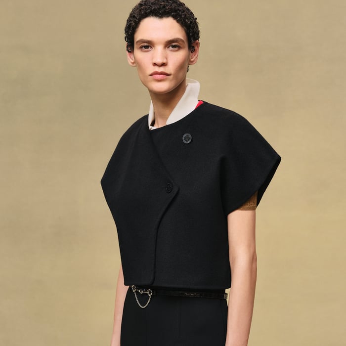 Noir Short-sleeve Bolero Jacket