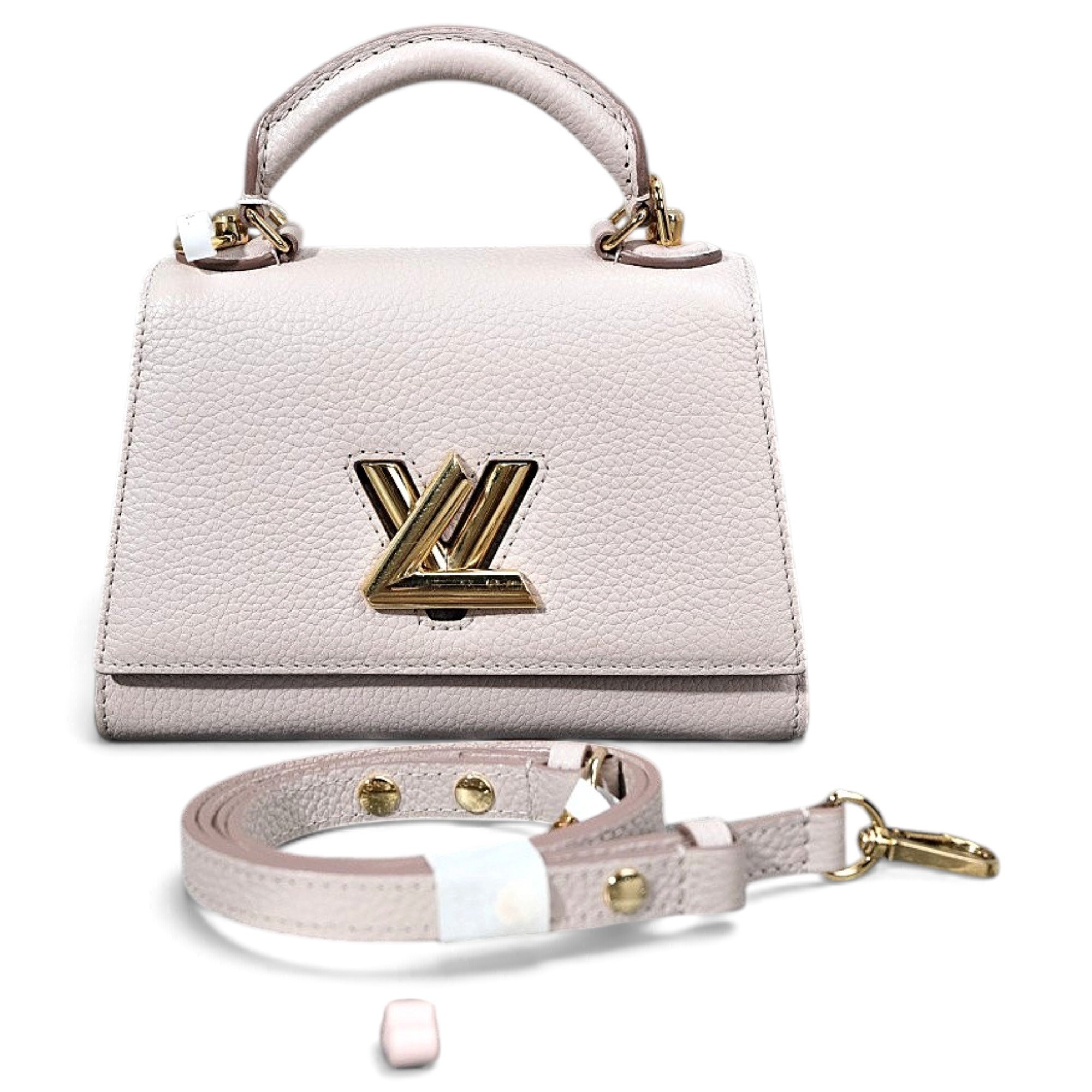 Twist leather handbag