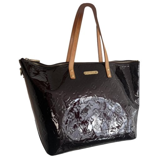 Patent leather tote