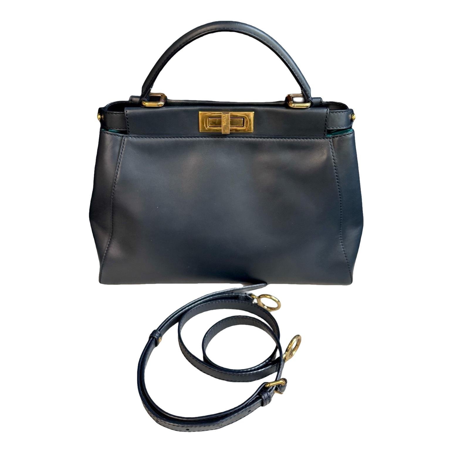 Peekaboo leather handbag