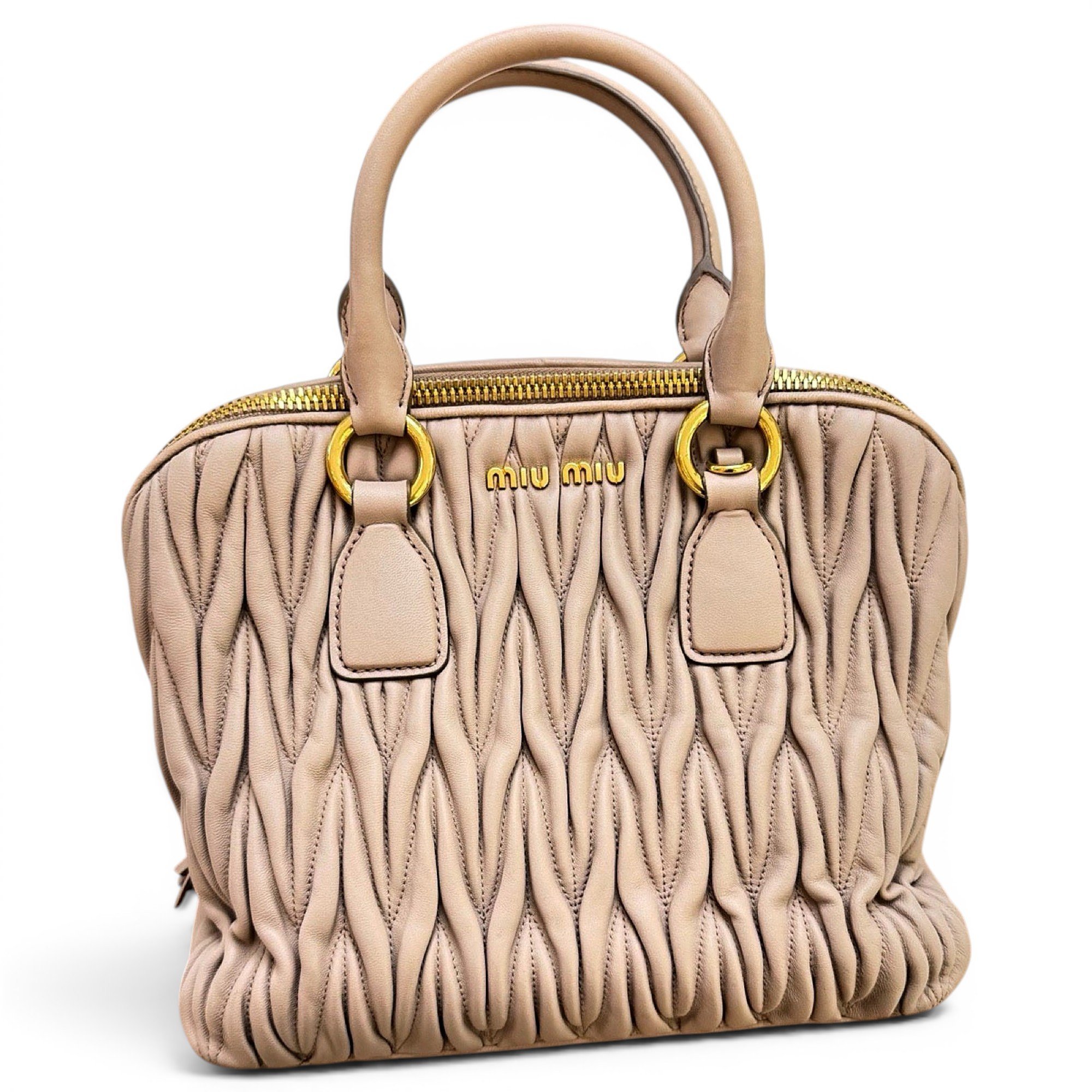 Miu Wander leather handbag