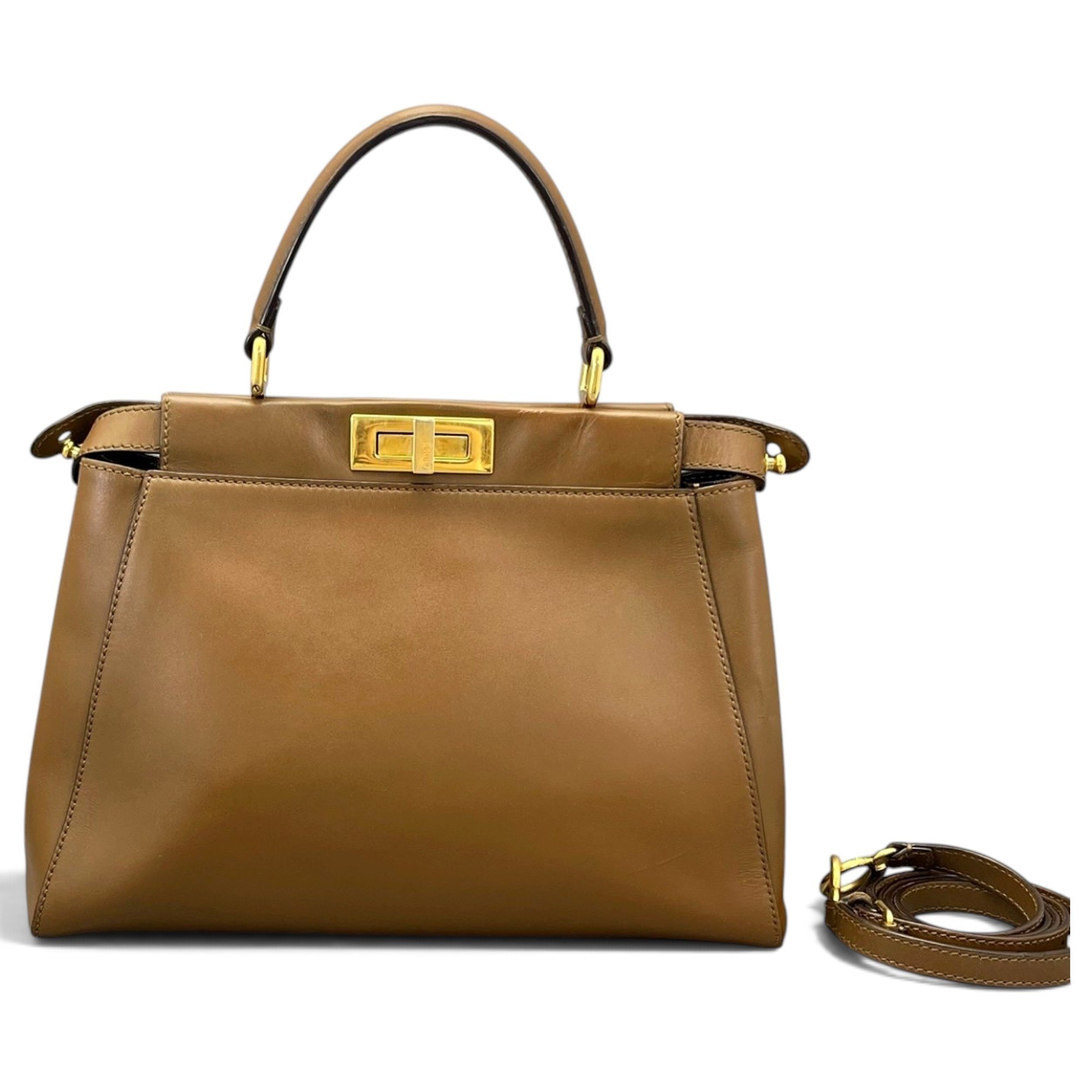 Peekaboo leather handbag