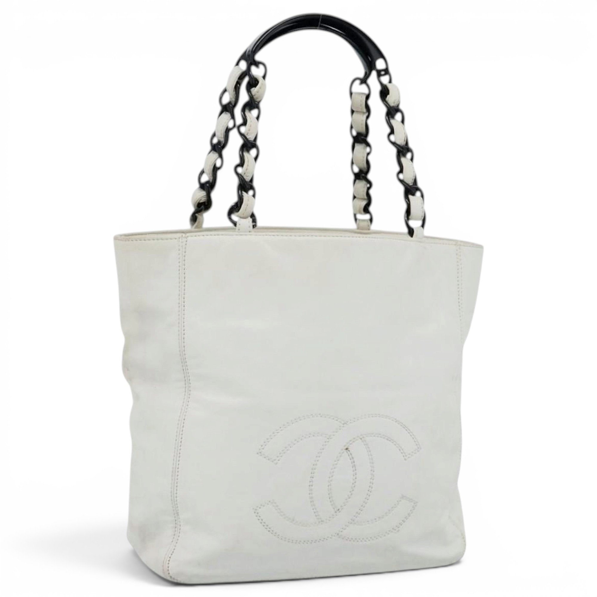 Leather tote