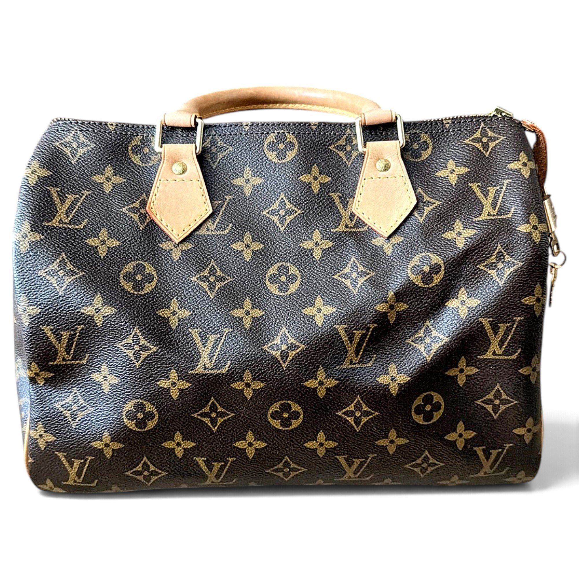 Speedy leather bowling bag