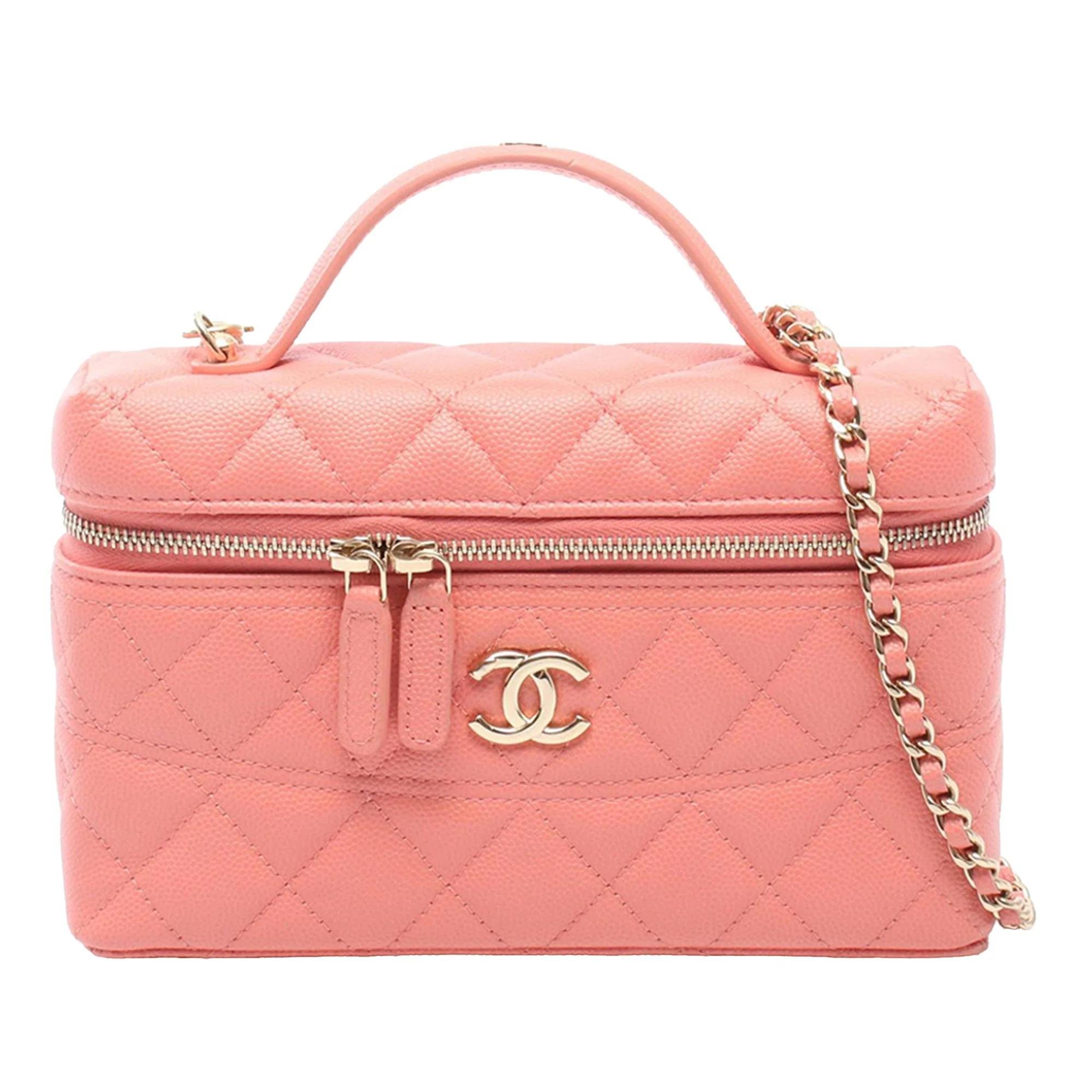 Vanity leather handbag