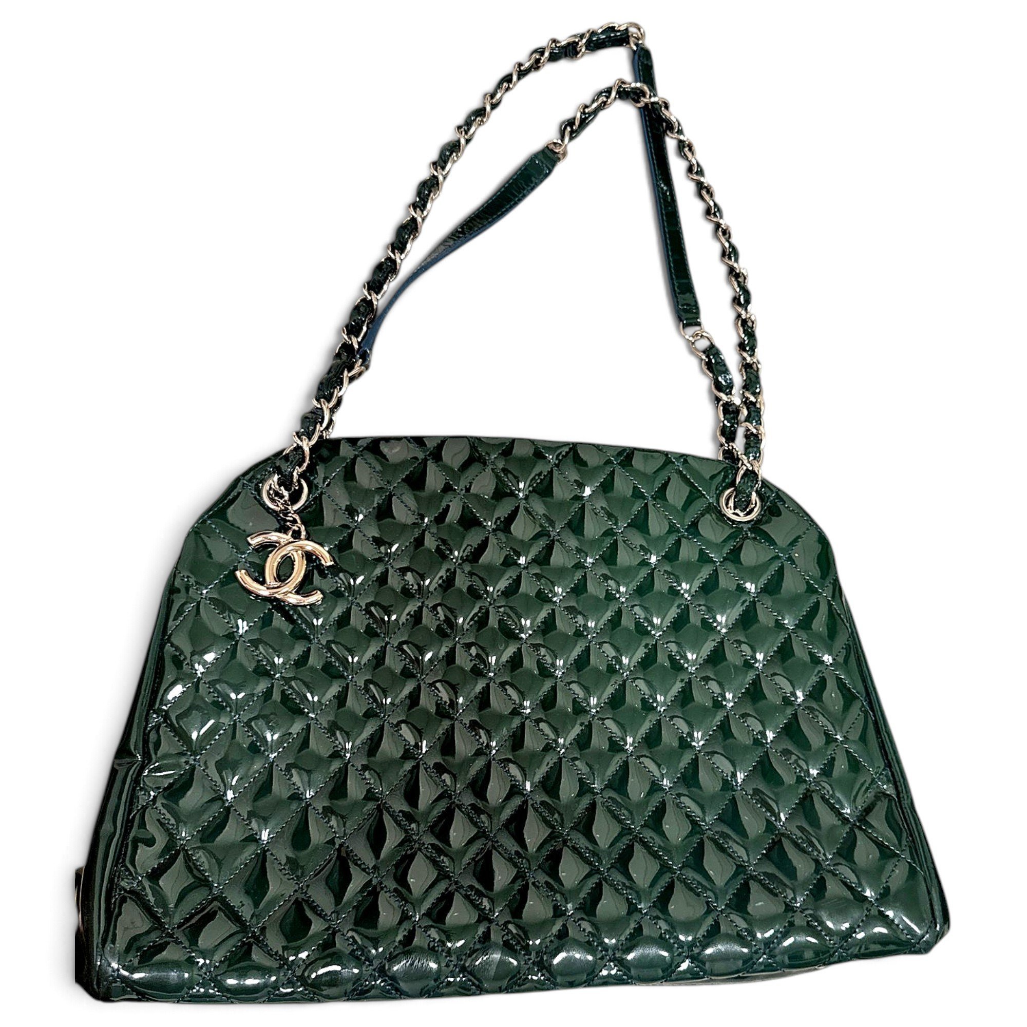 Mademoiselle patent leather handbag