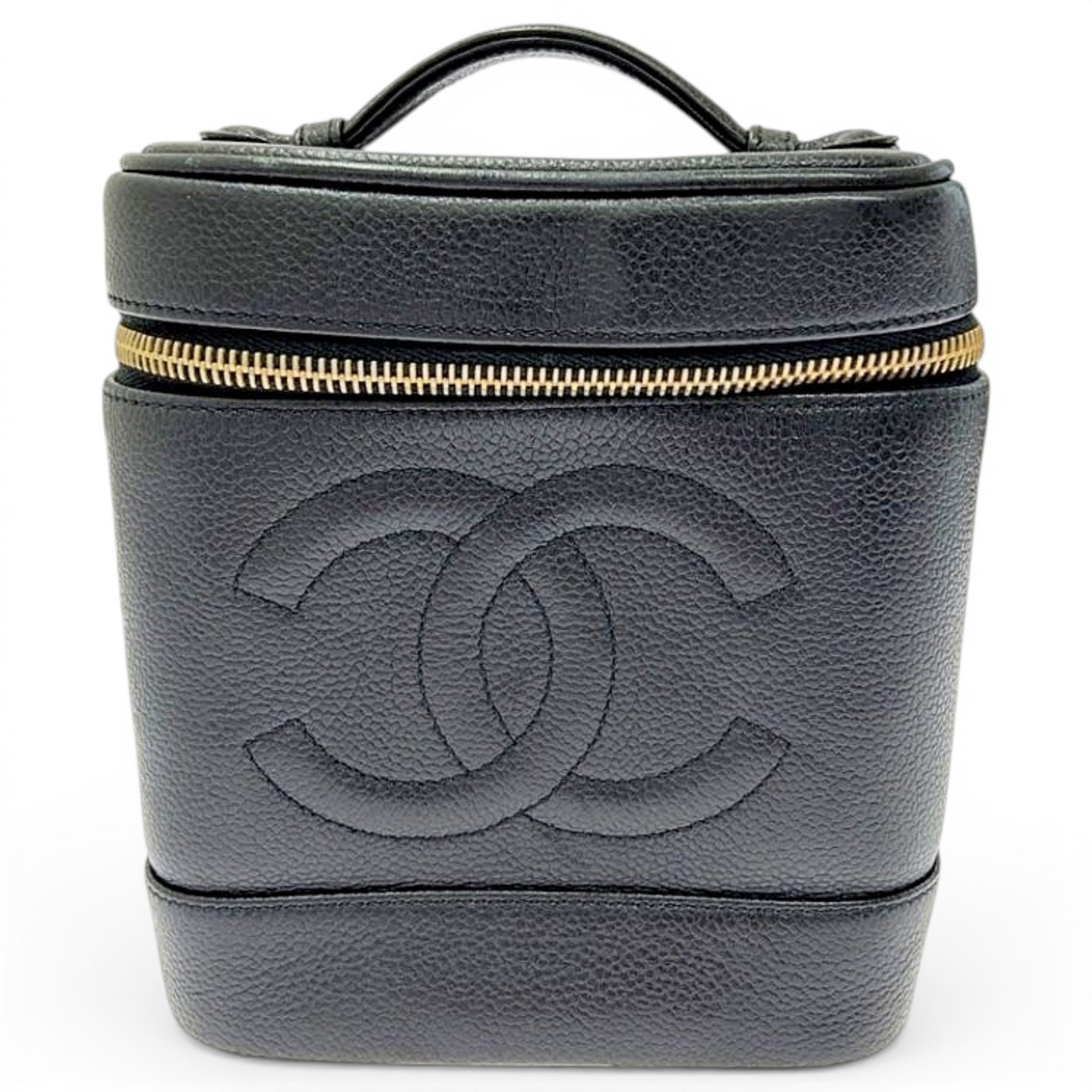 Vanity leather handbag