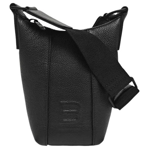 Hourglass leather crossbody bag