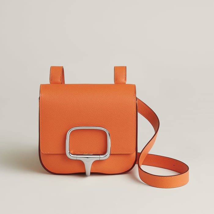 Orange Hermès Della Cavalleria Mini Bag II