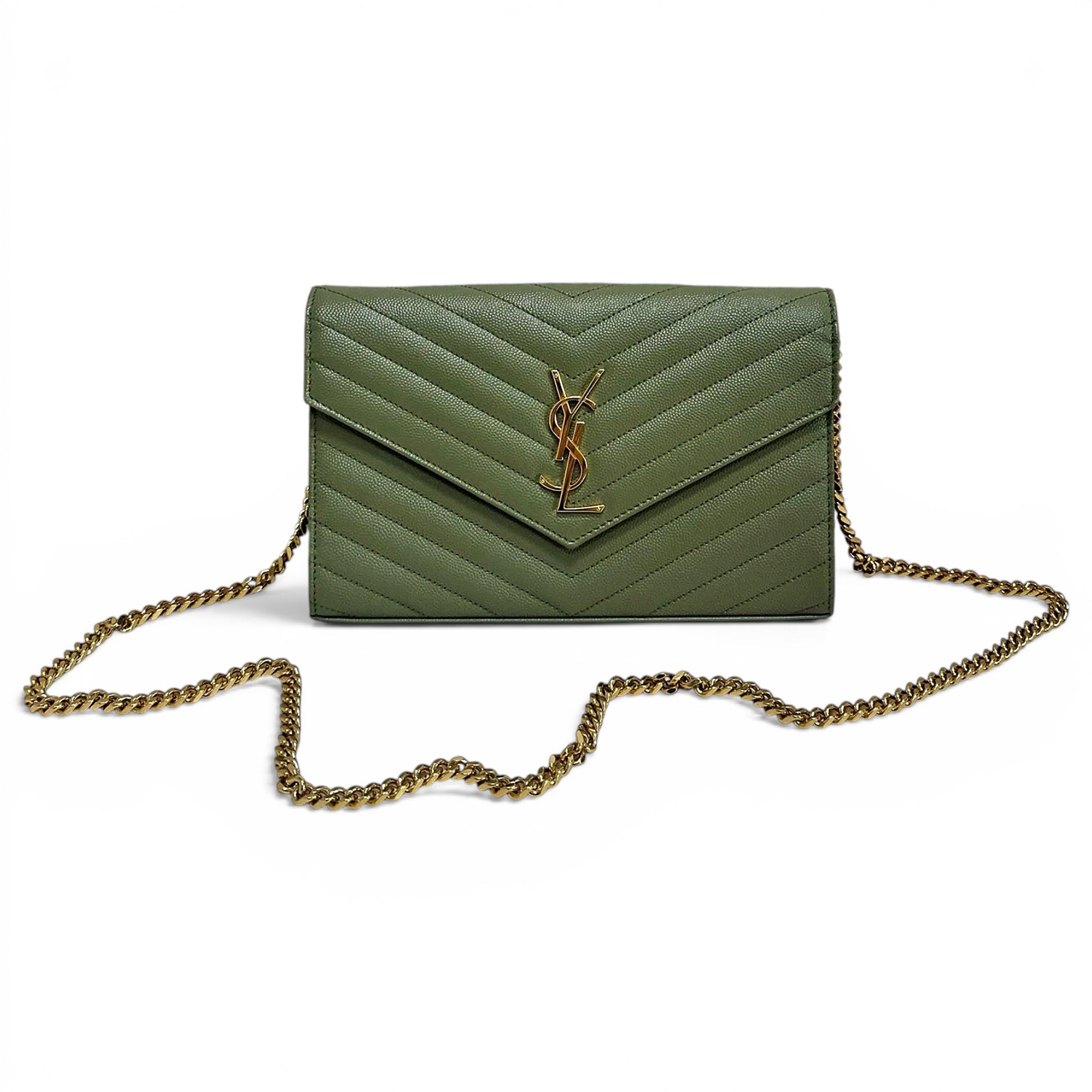 Envelope leather handbag