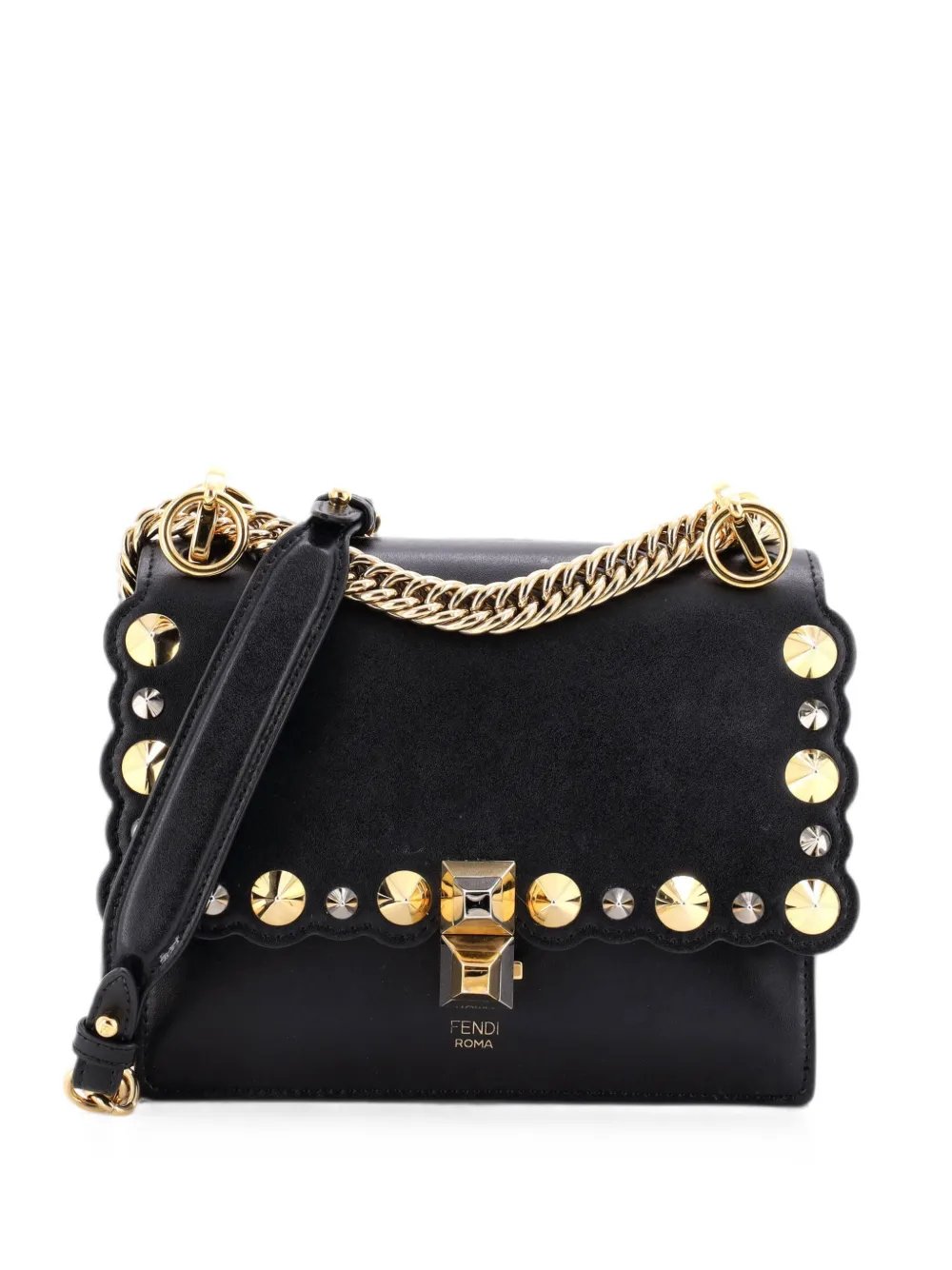 Kan I Bag Studded Leather Small shoulder bag
