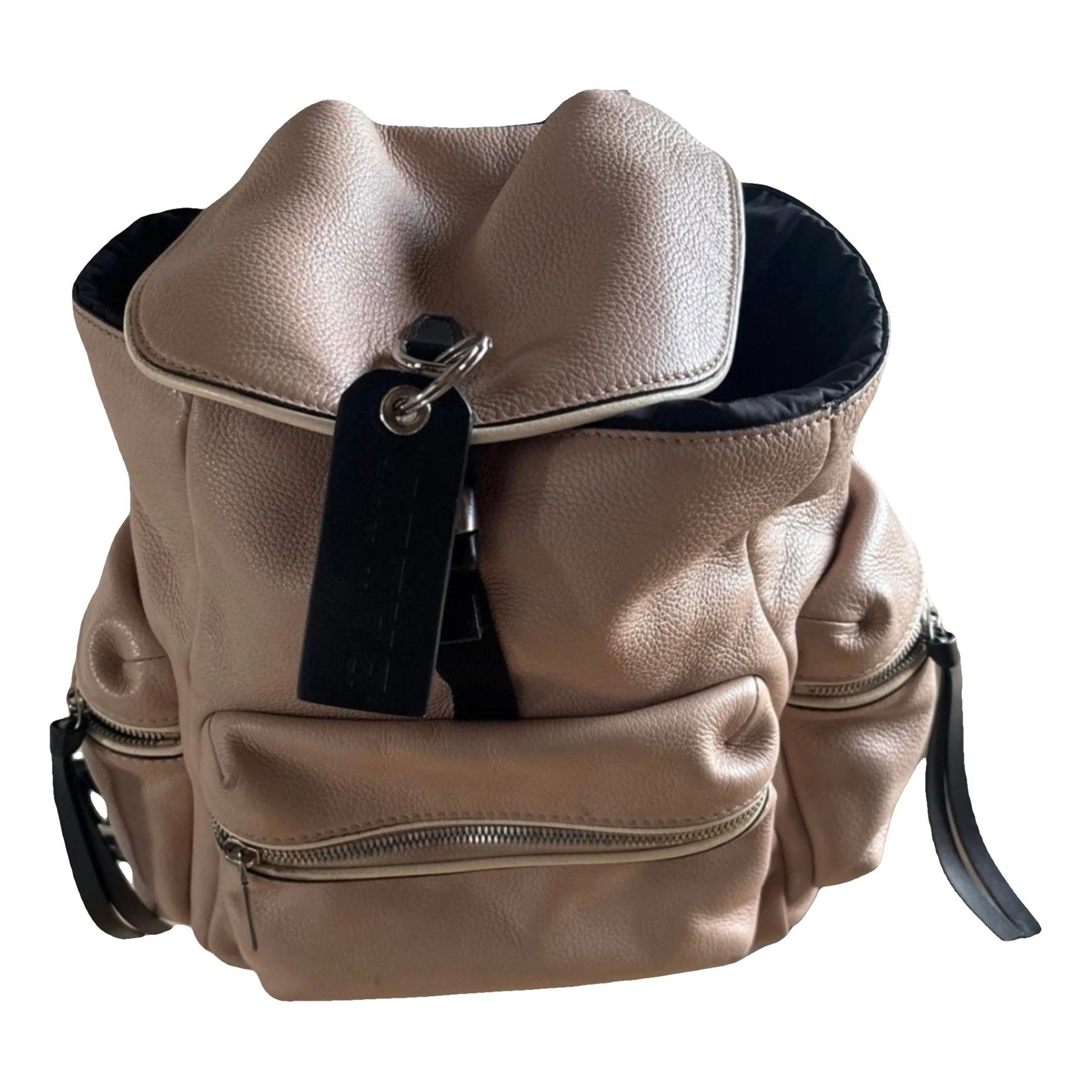 Leather backpack
