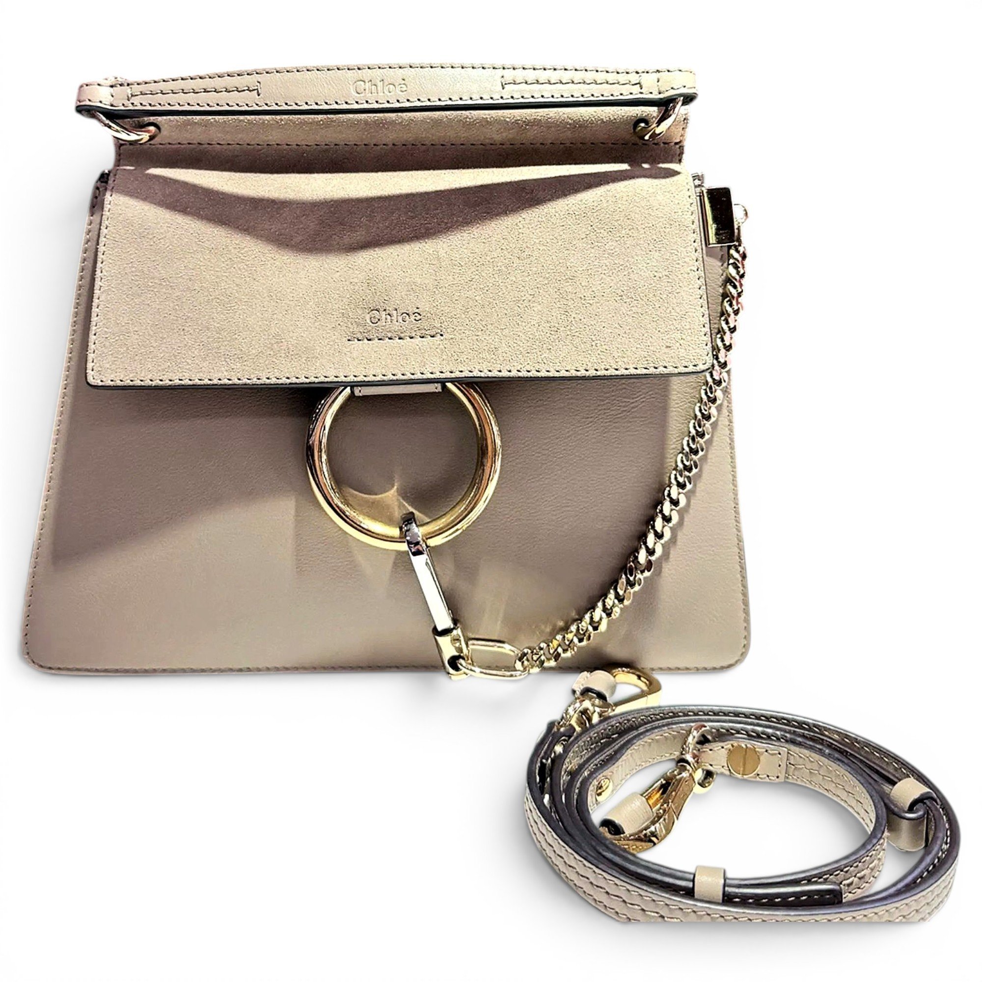 Faye leather handbag