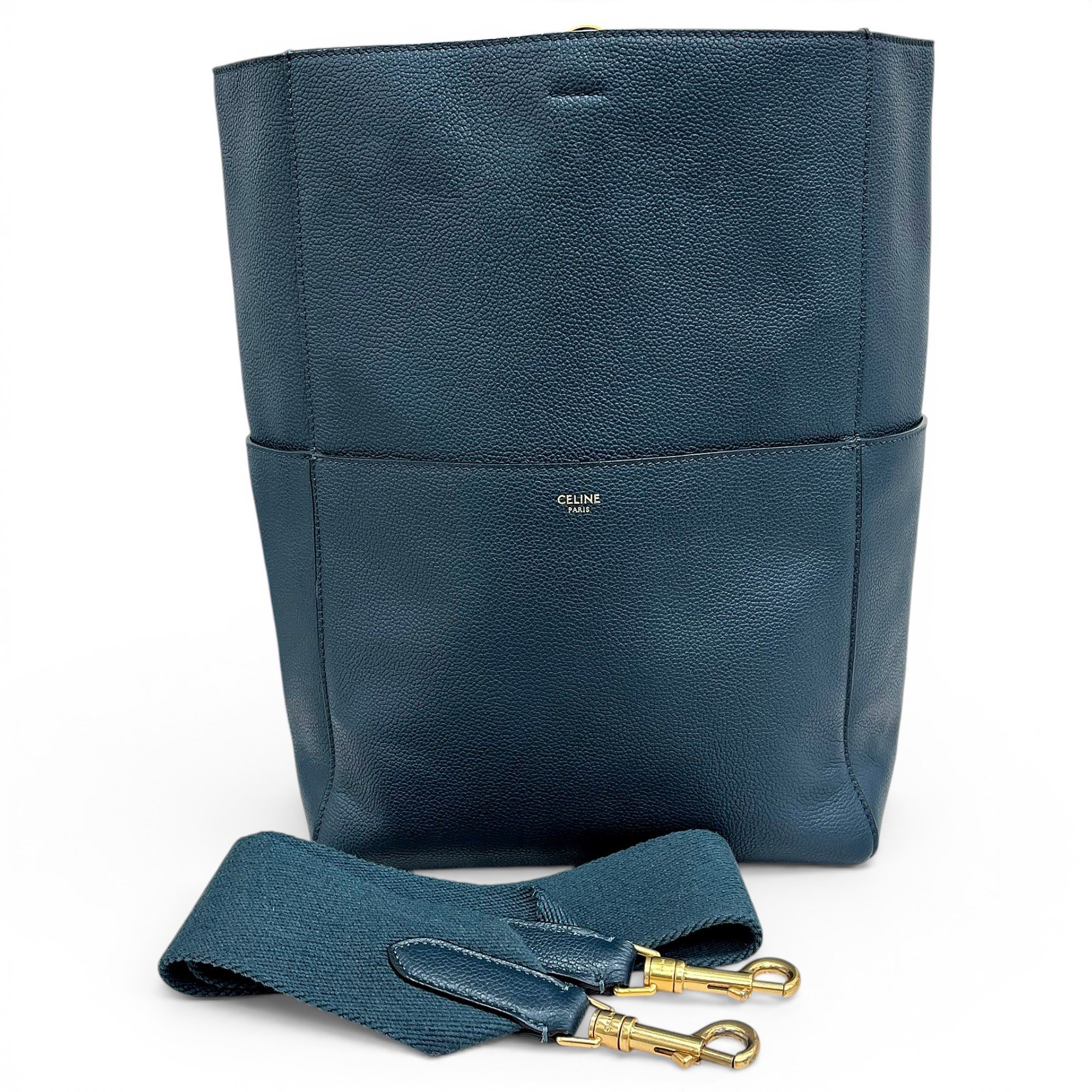 Seau Sangle leather handbag