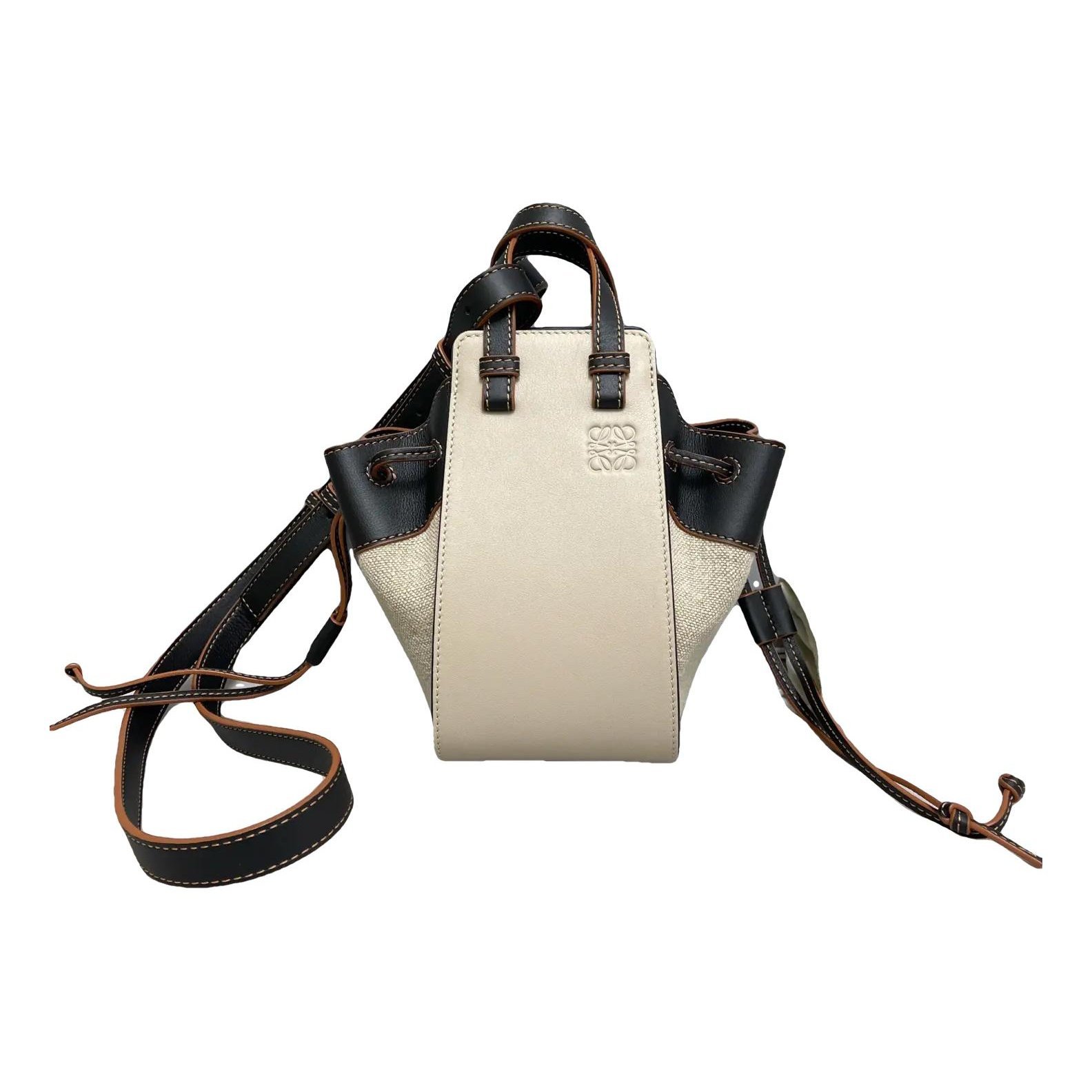 Hammock leather handbag