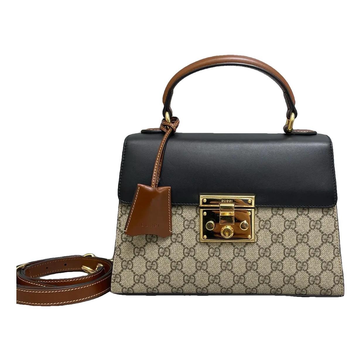 Padlock vinyl handbag