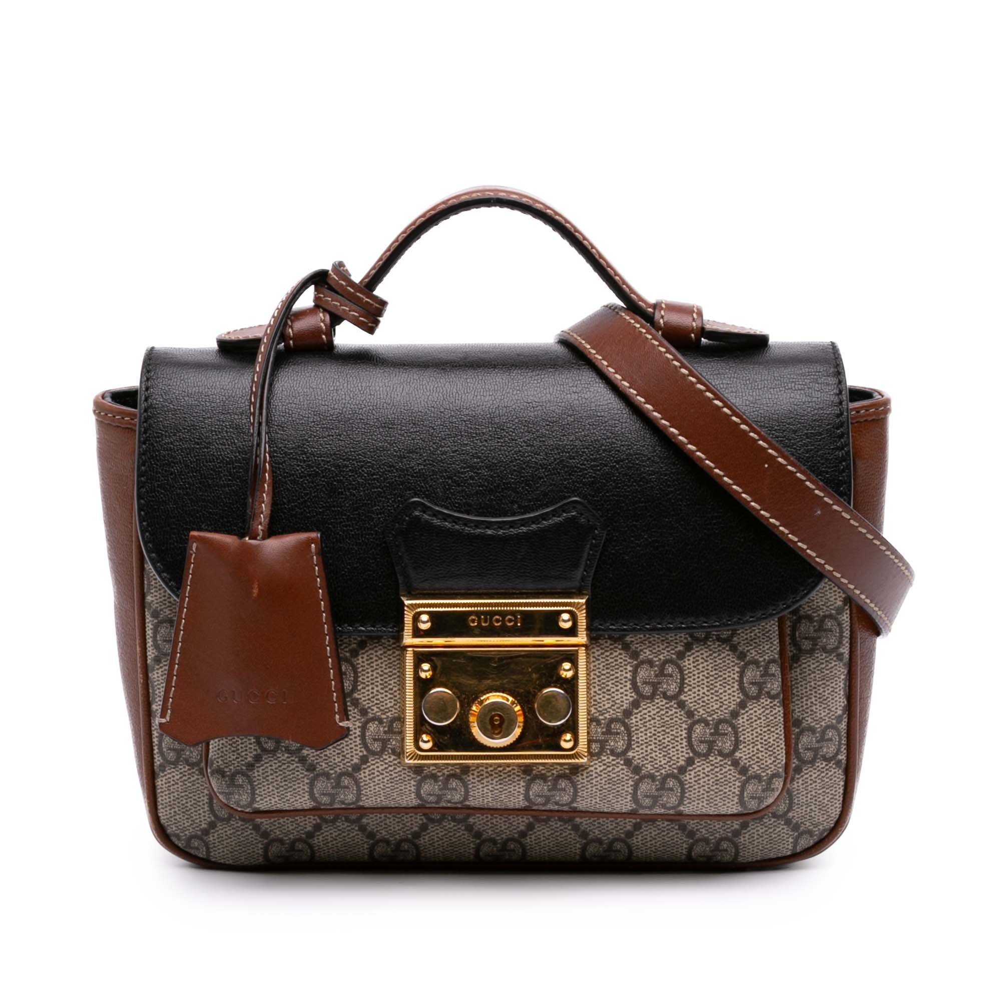 Padlock pony-style calfskin satchel