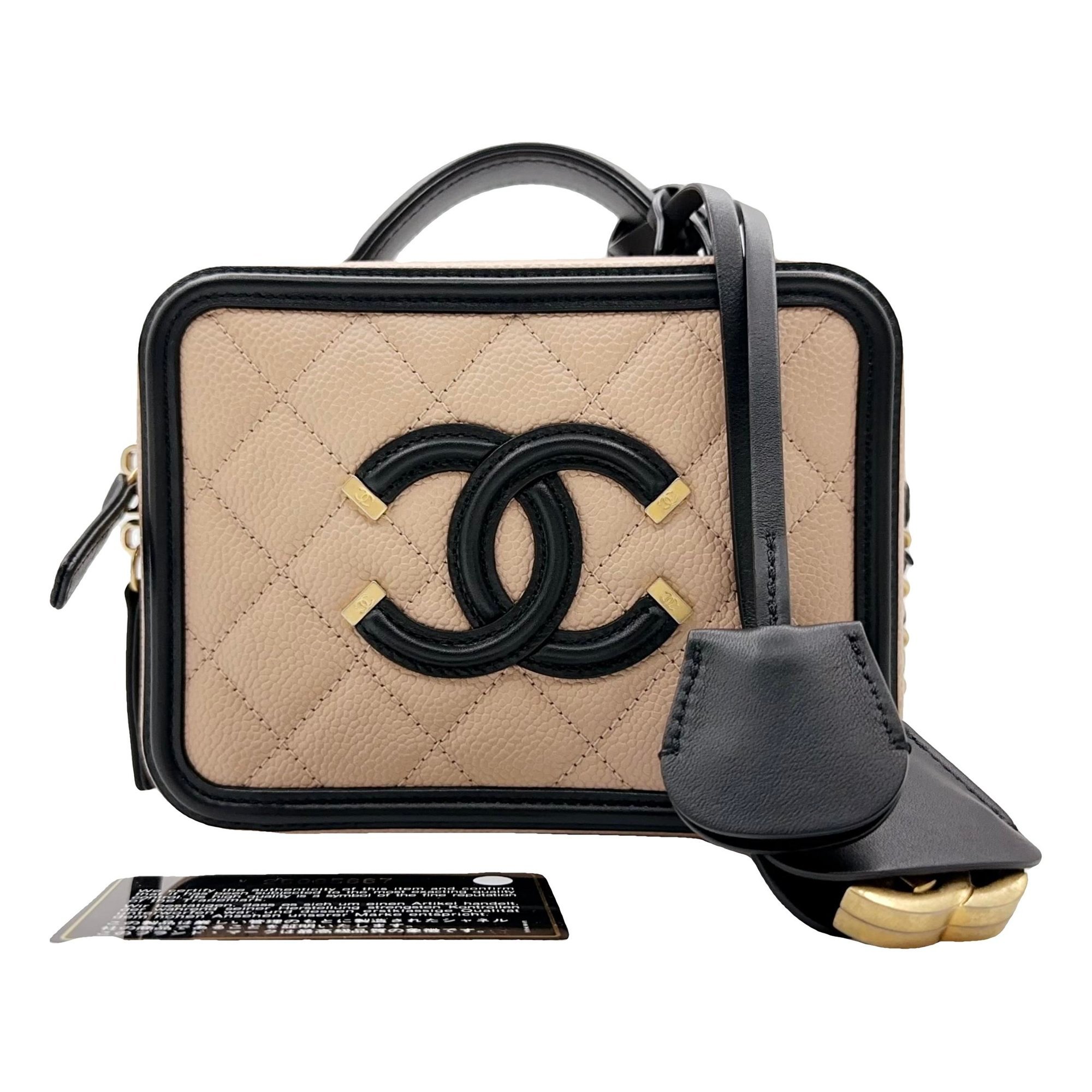 Vanity leather handbag