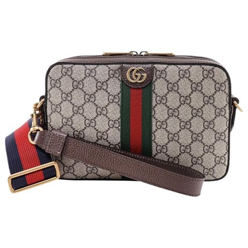 Ophidia leather crossbody bag